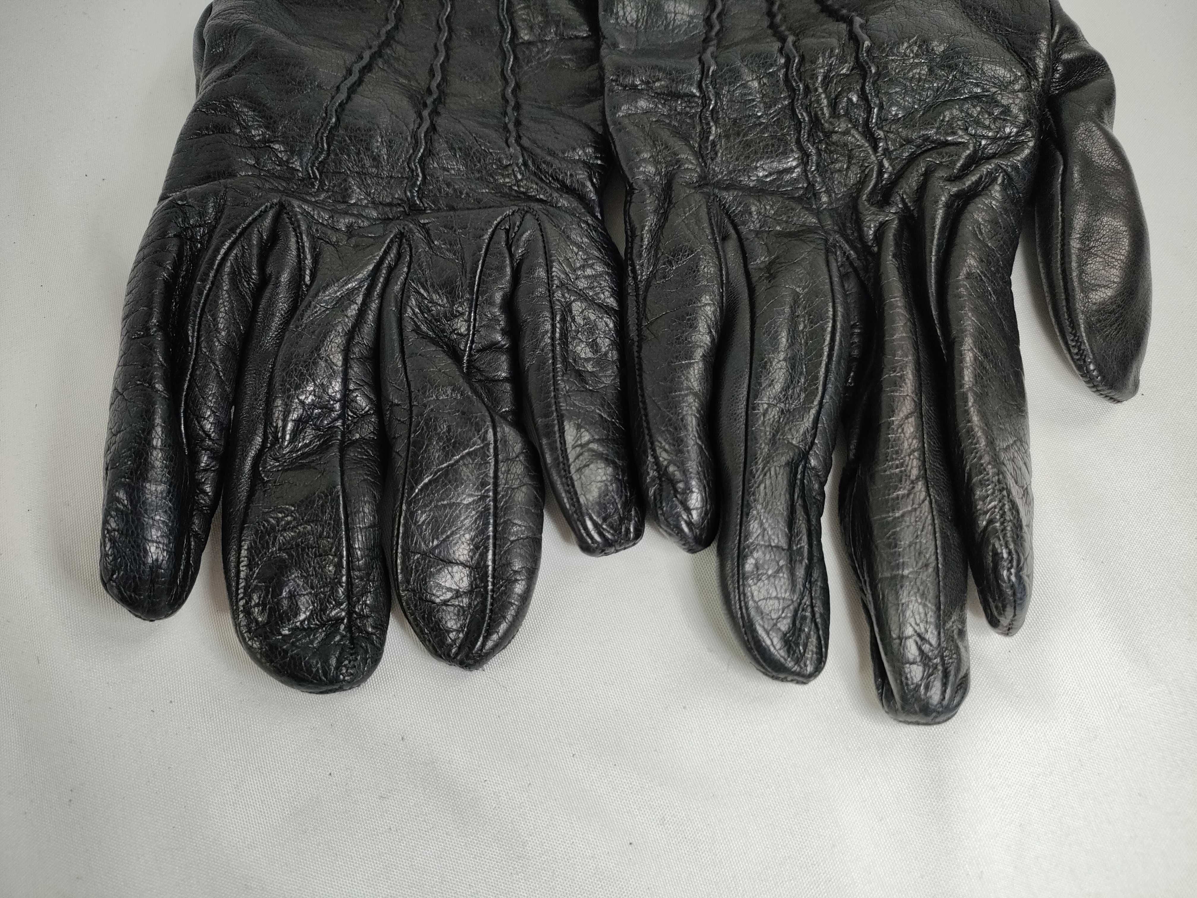 Prada Driving Gloves Black Leather w Box 3196