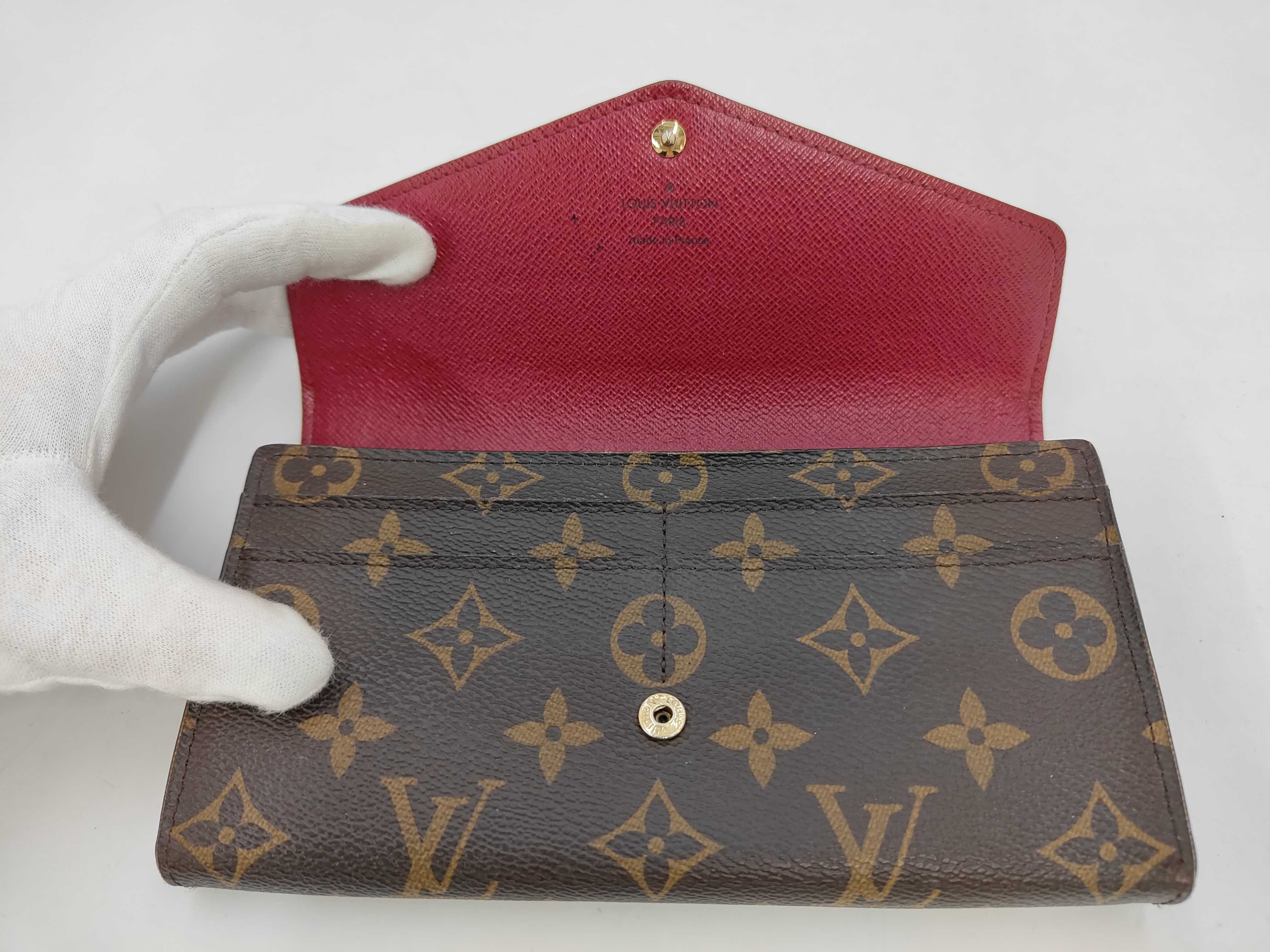 Louis Vuitton Sarah Wallet NM Monogram Fuchsia 3217