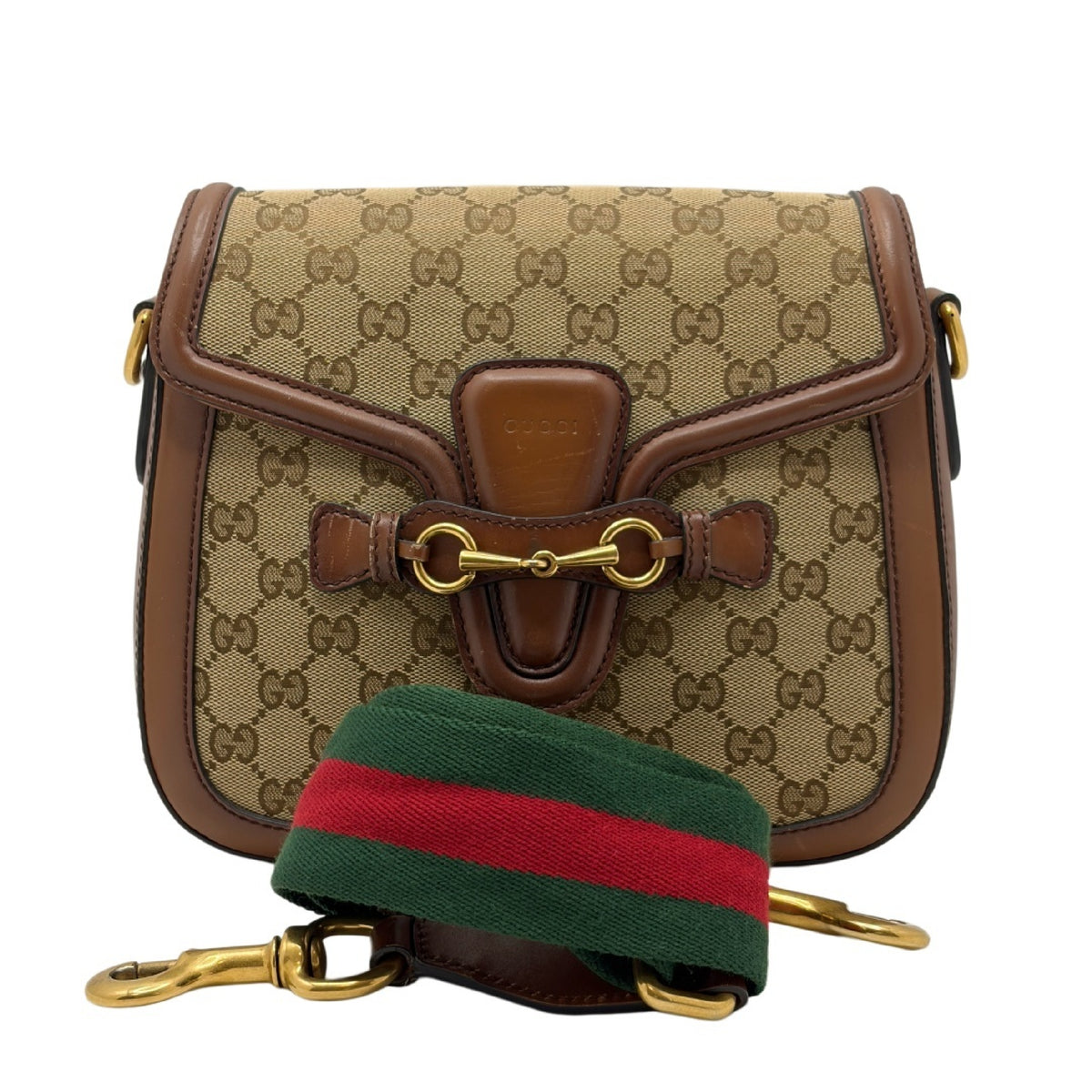 Gucci Horsebit 1955 Shoulder Bag GG Sherry Line 3223
