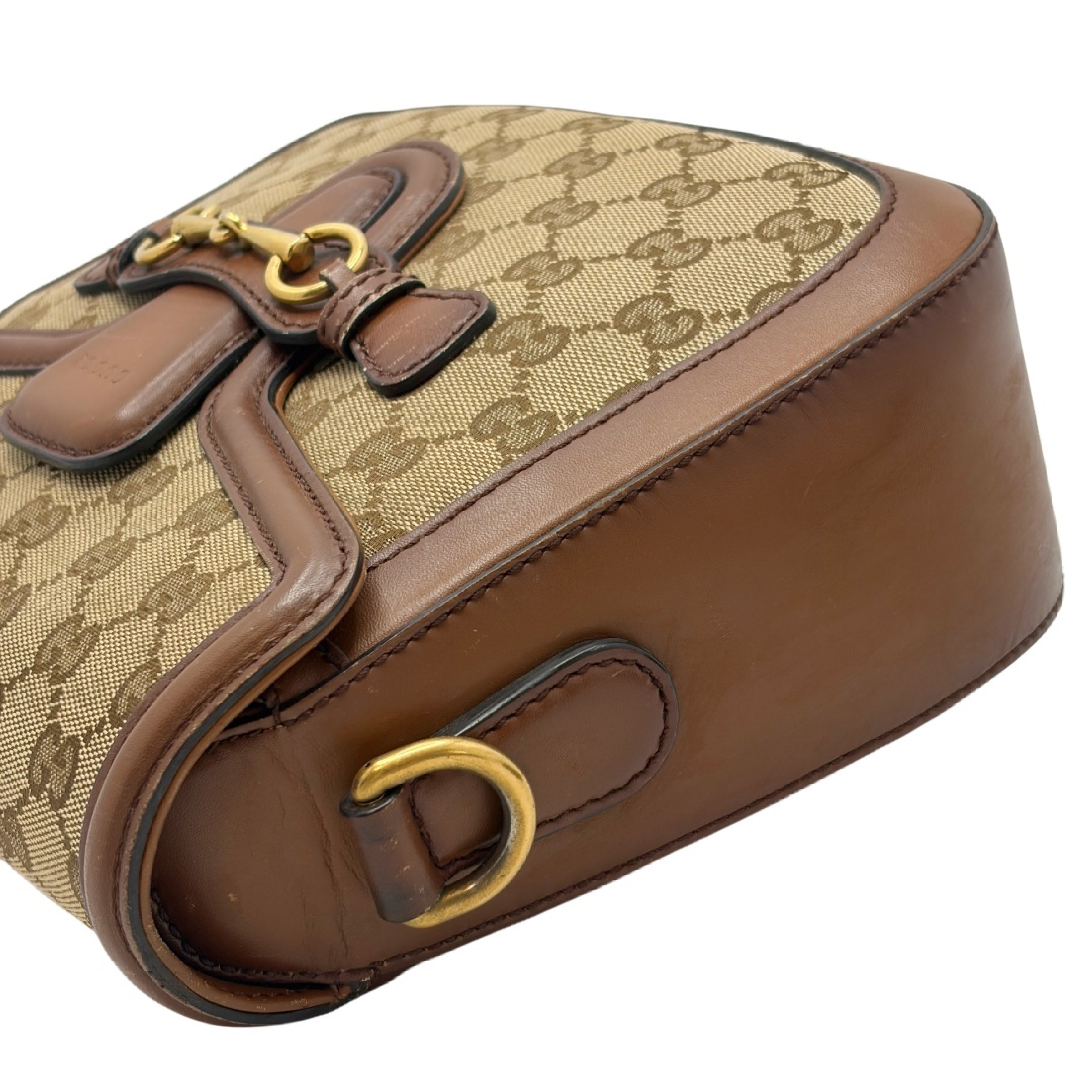 Gucci Horsebit 1955 Shoulder Bag GG Sherry Line 3223