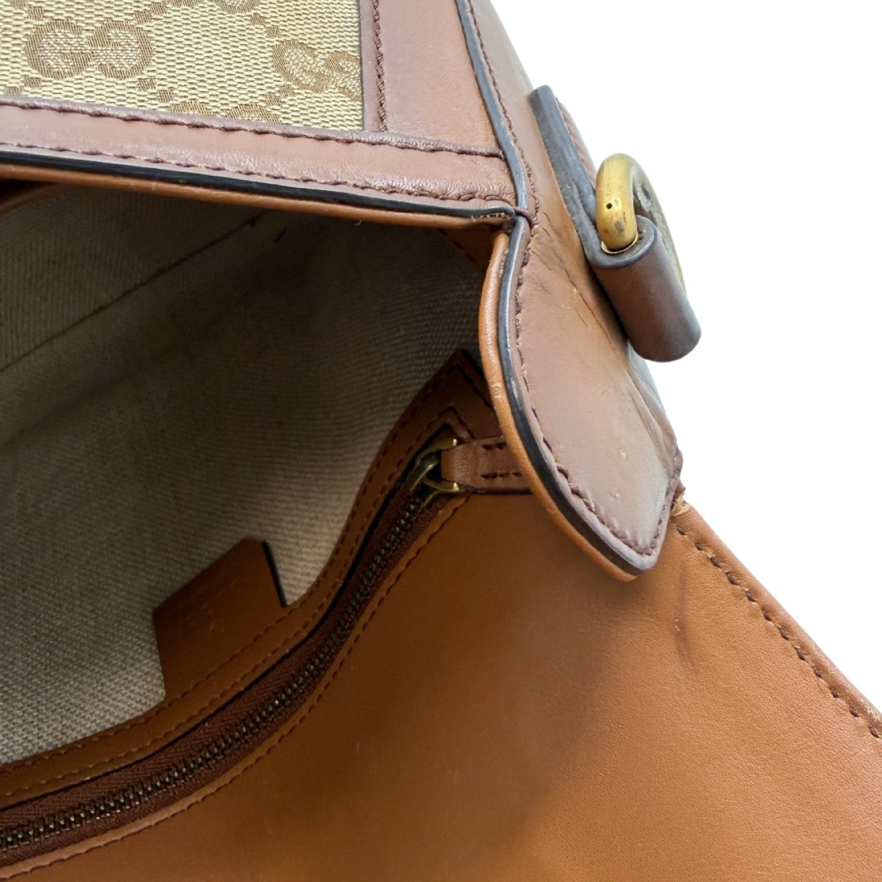 Gucci Horsebit 1955 Shoulder Bag GG Sherry Line 3223