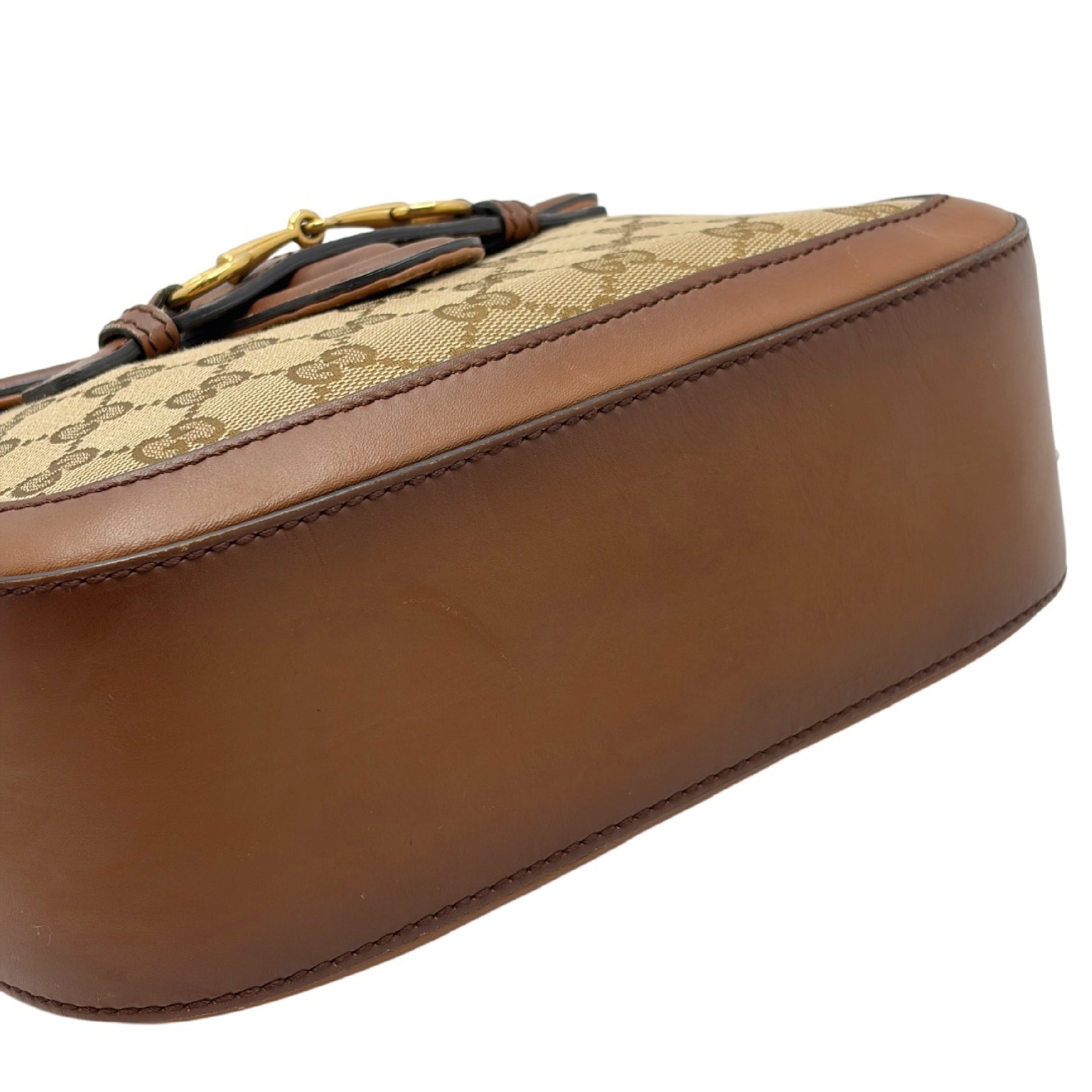Gucci Horsebit 1955 Shoulder Bag GG Sherry Line 3223