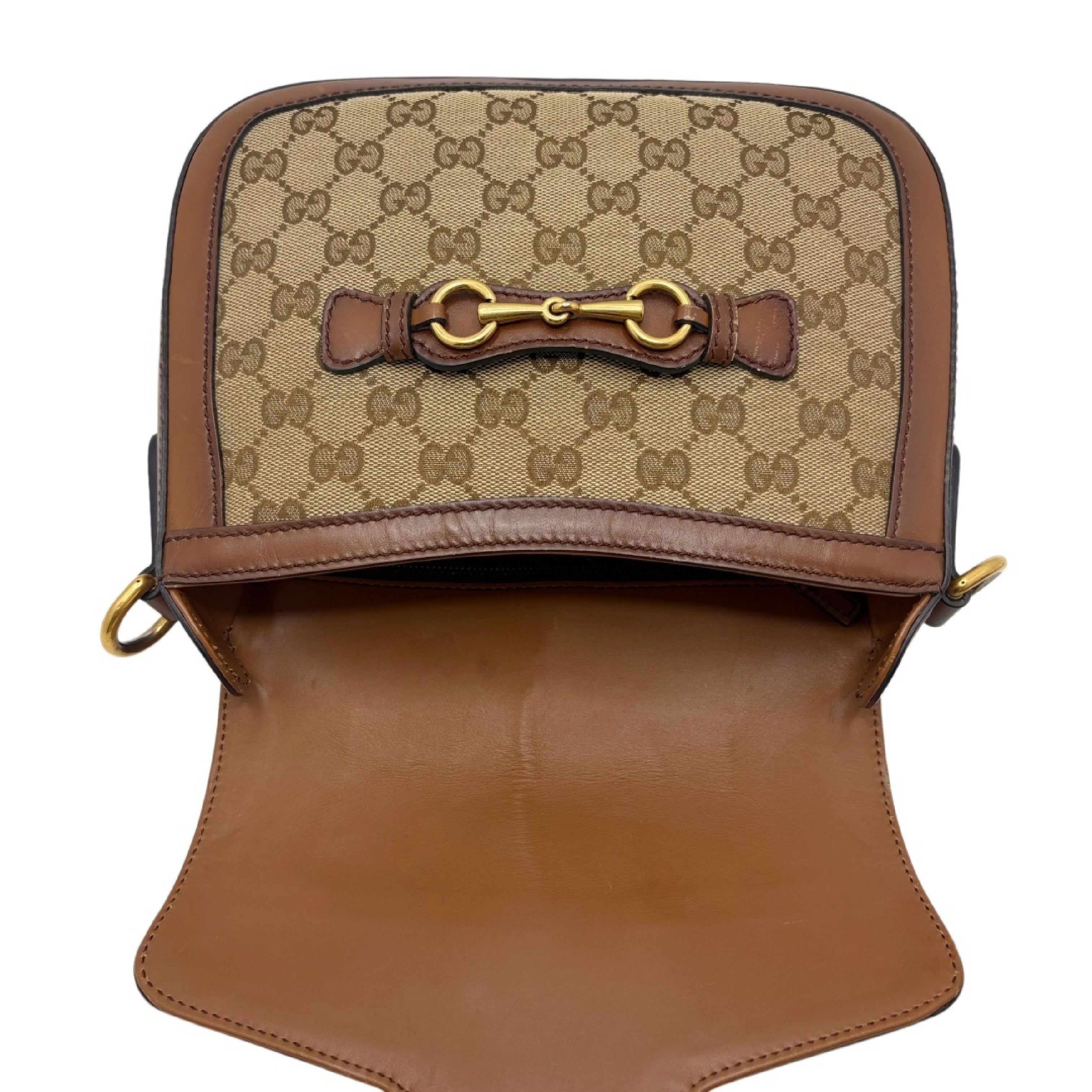 Gucci Horsebit 1955 Shoulder Bag GG Sherry Line 3223