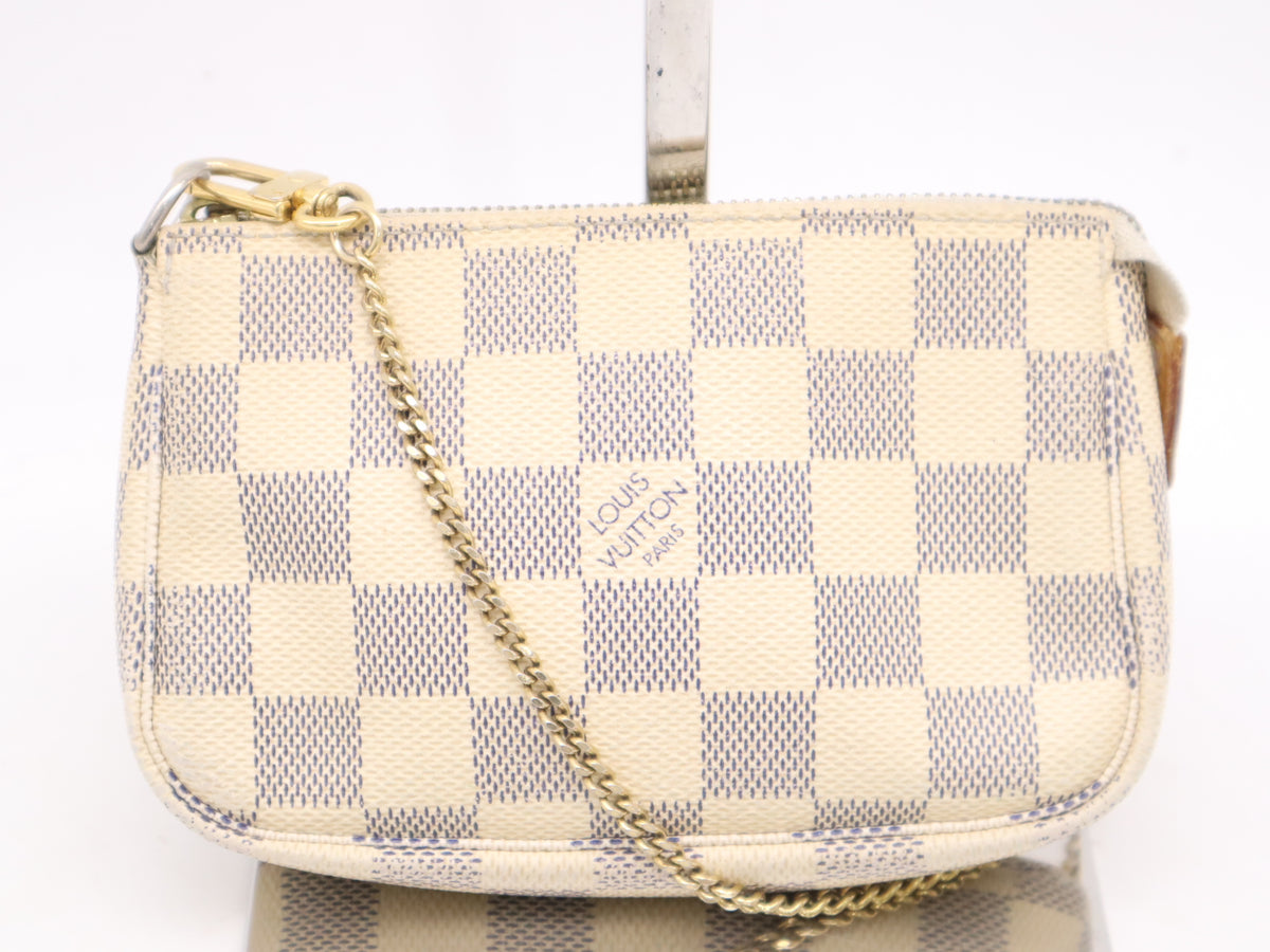 Louis Vuitton Mini Pochette Accessories Damier Azur 3282