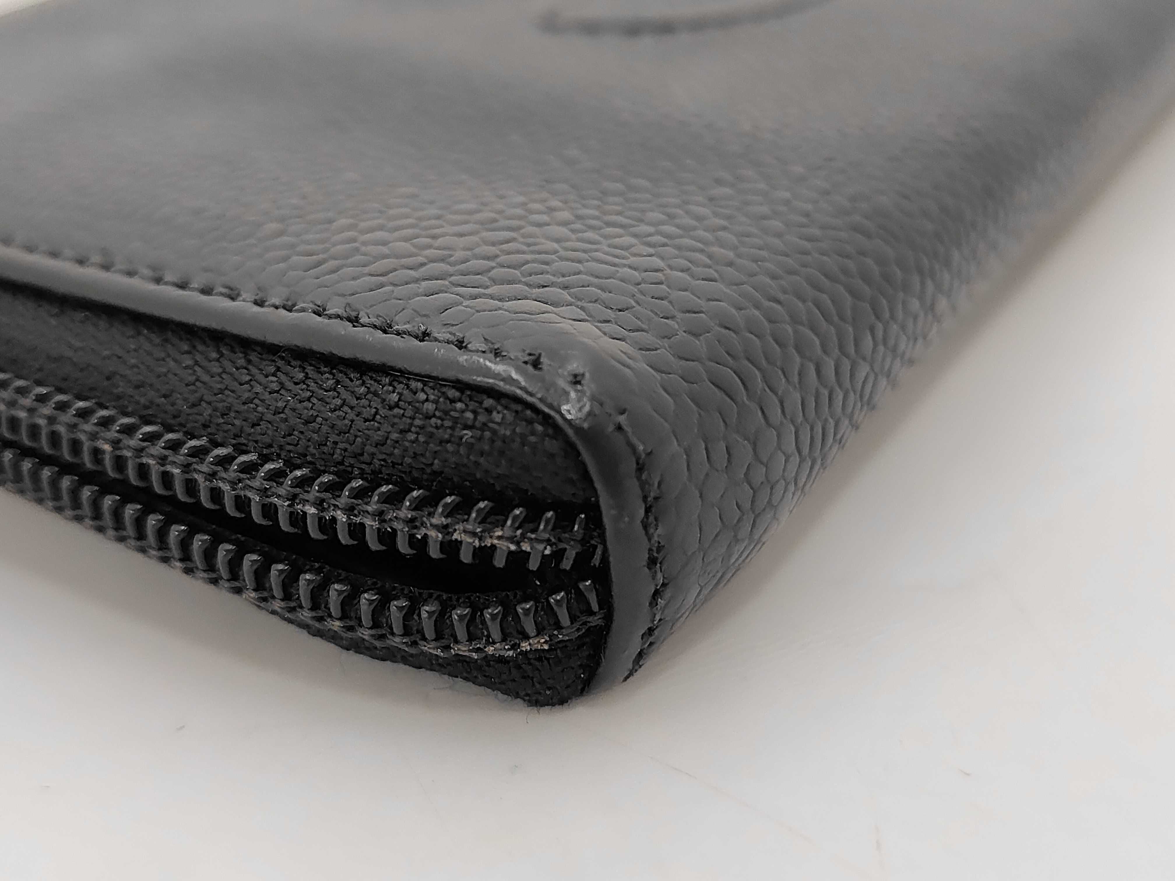 Chanel Zippy Wallet Black Caviar Leather 3292