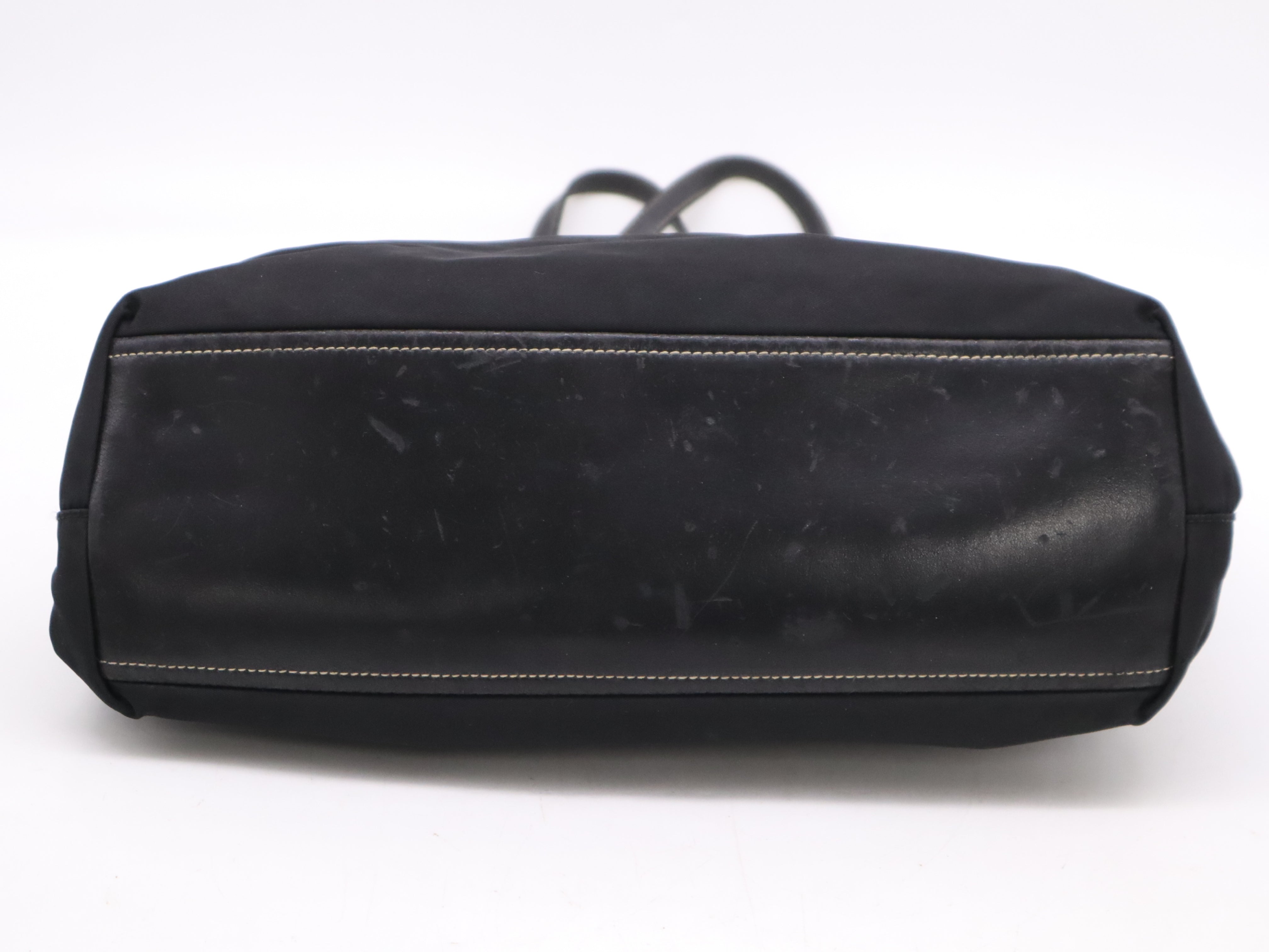 Prada Nylon Logo Tote Bag Black 3308