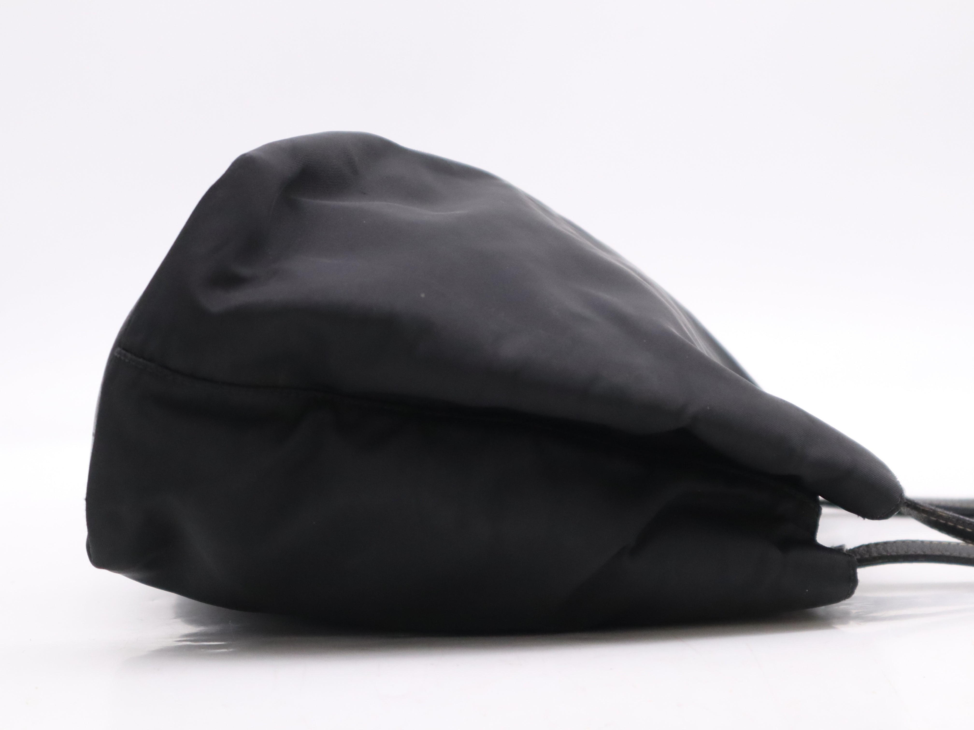 Prada Nylon Logo Tote Bag Black 3308