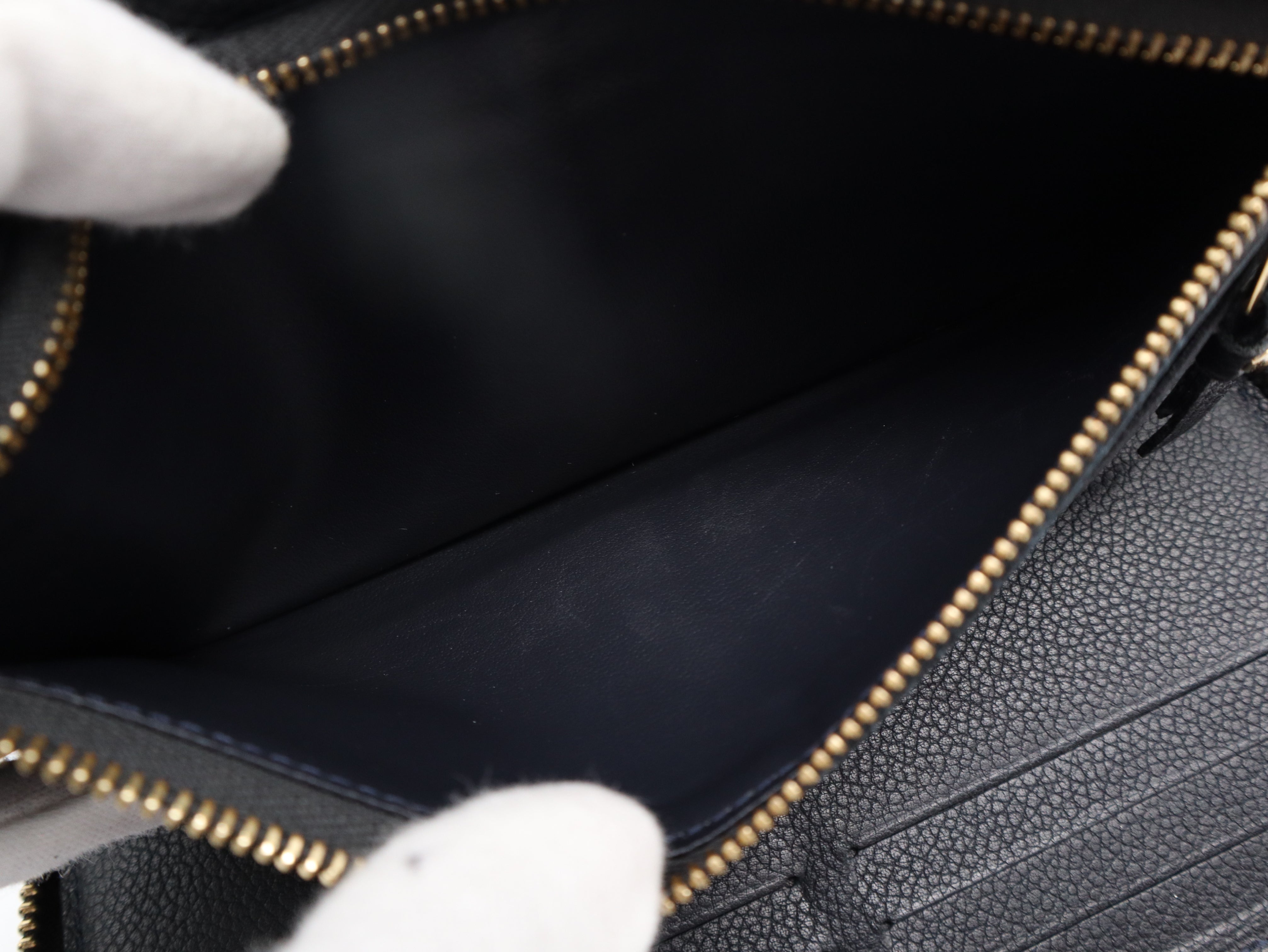 Louis Vuitton Zippy Secret Wallet Black Empreinte 3294