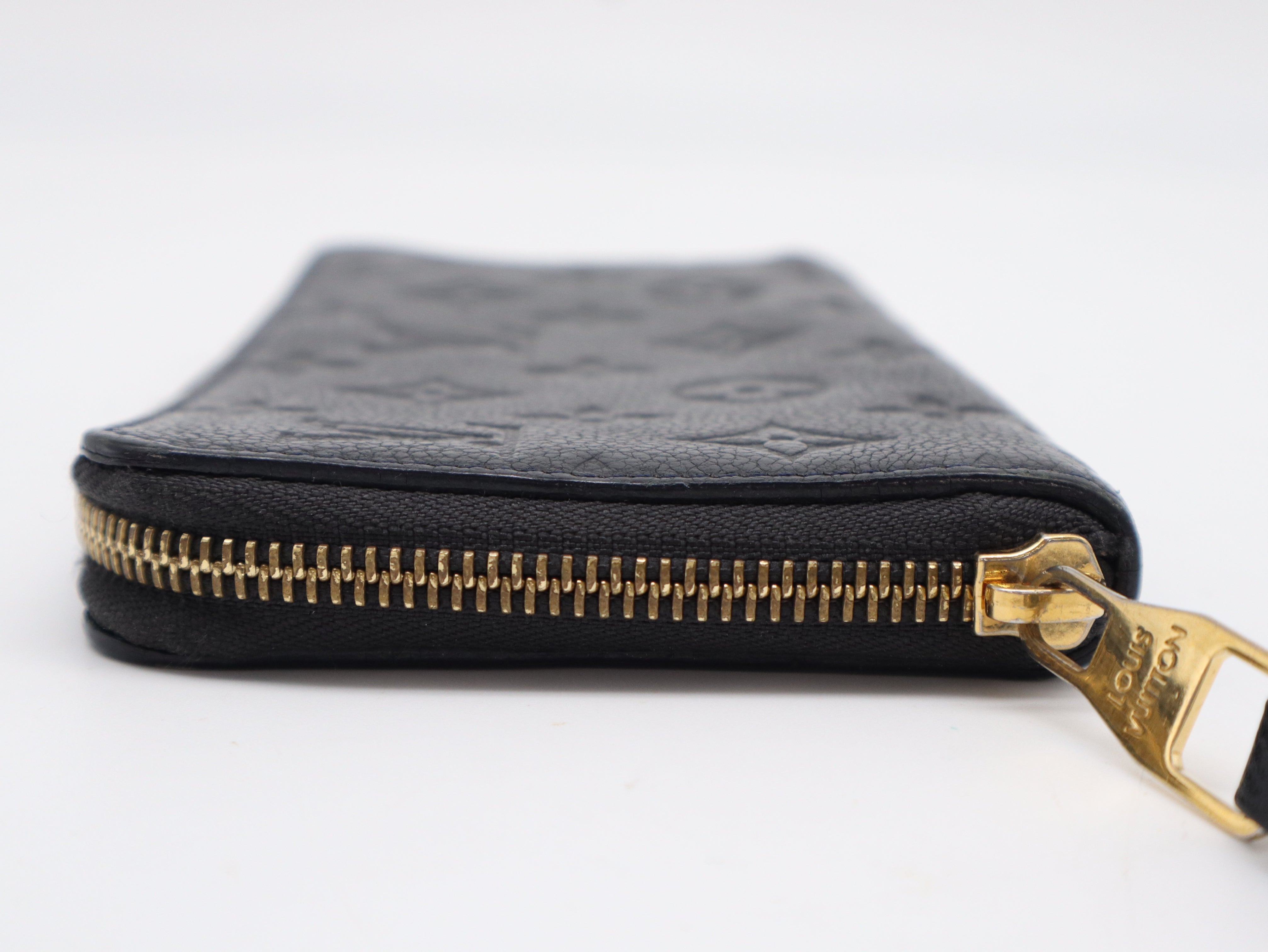 Louis Vuitton Zippy Secret Wallet Black Empreinte 3294
