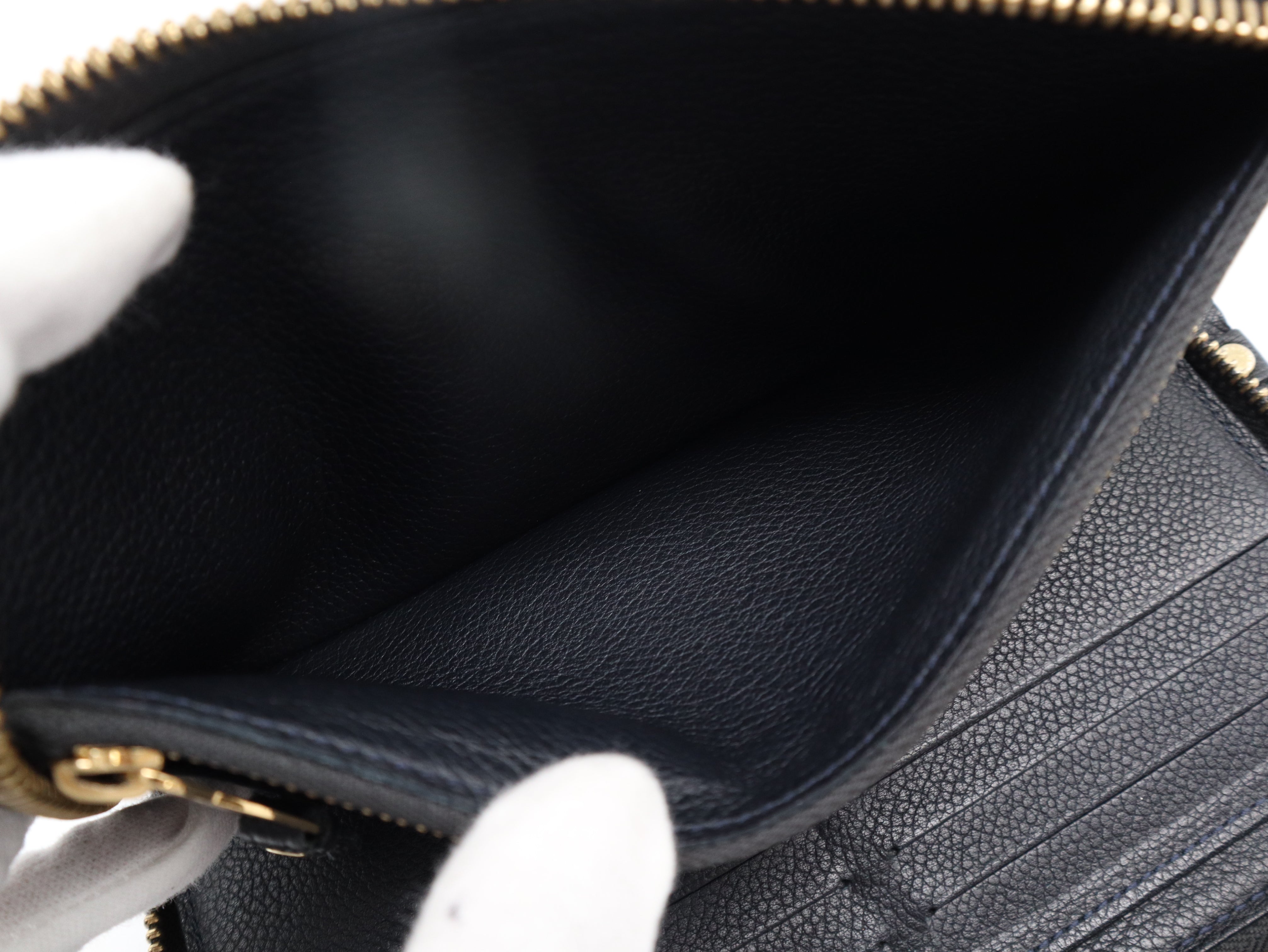 Louis Vuitton Zippy Secret Wallet Black Empreinte 3294