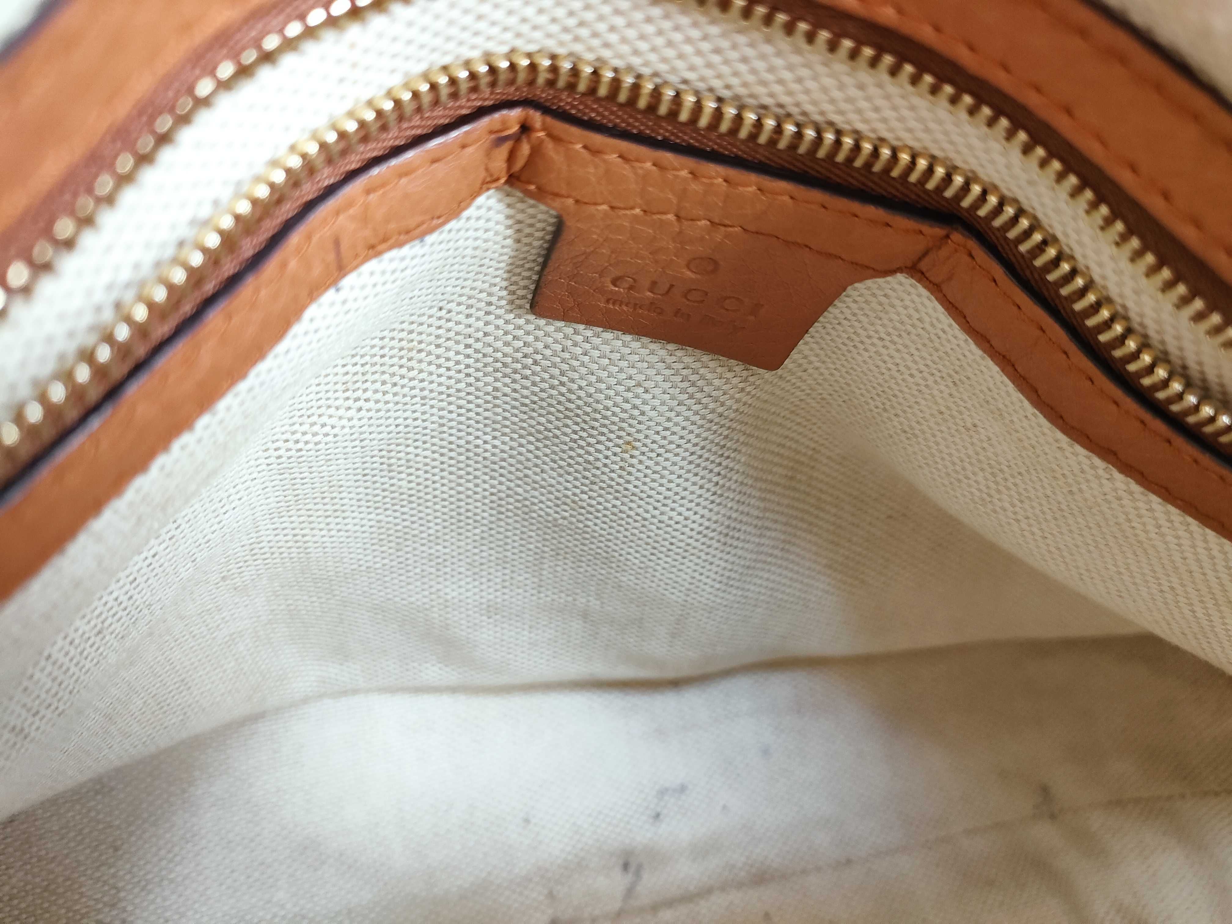 Gucci Soho Tassel 2-Way Bag Cognac Leather 3427