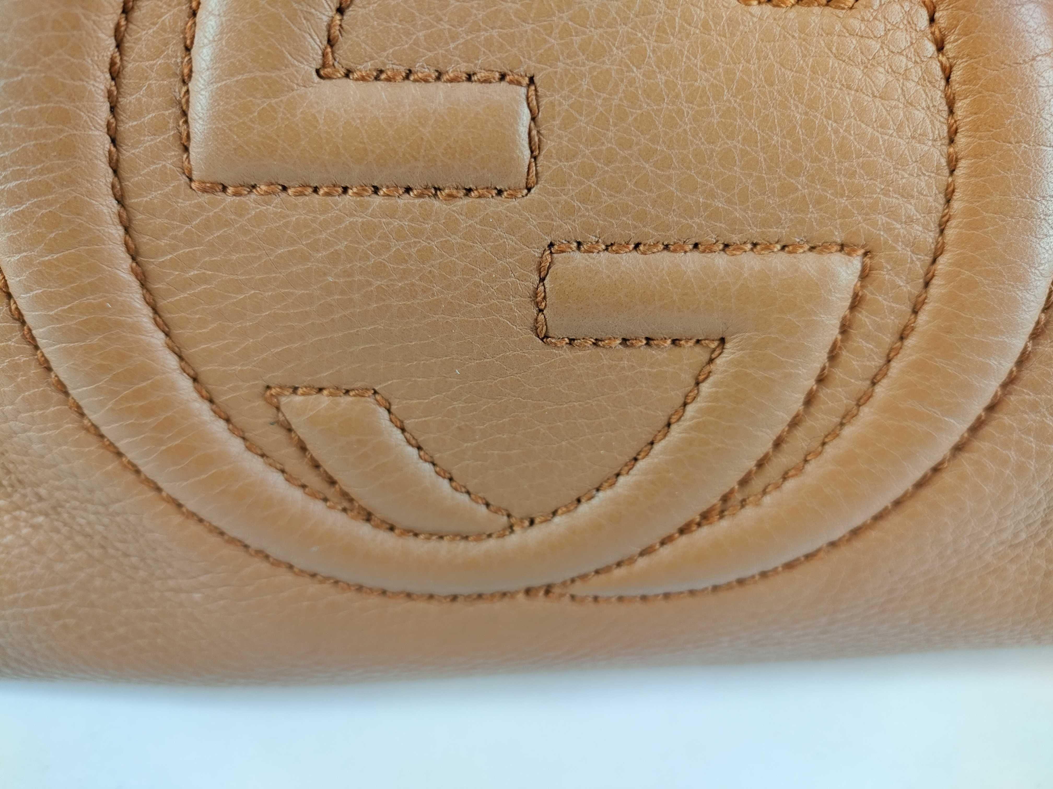 Gucci Soho Tassel 2-Way Bag Cognac Leather 3427