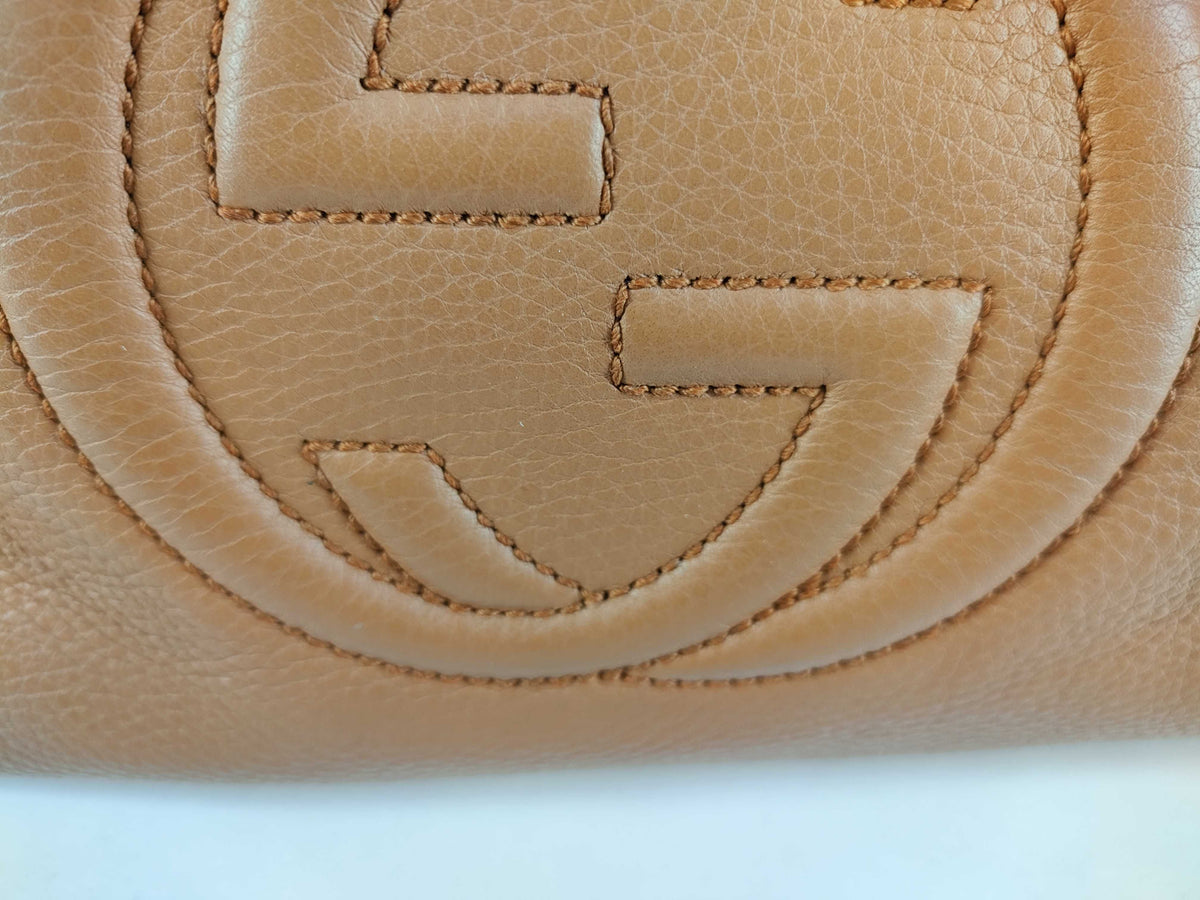 Gucci Soho Tassel 2-Way Bag Cognac Leather 3427