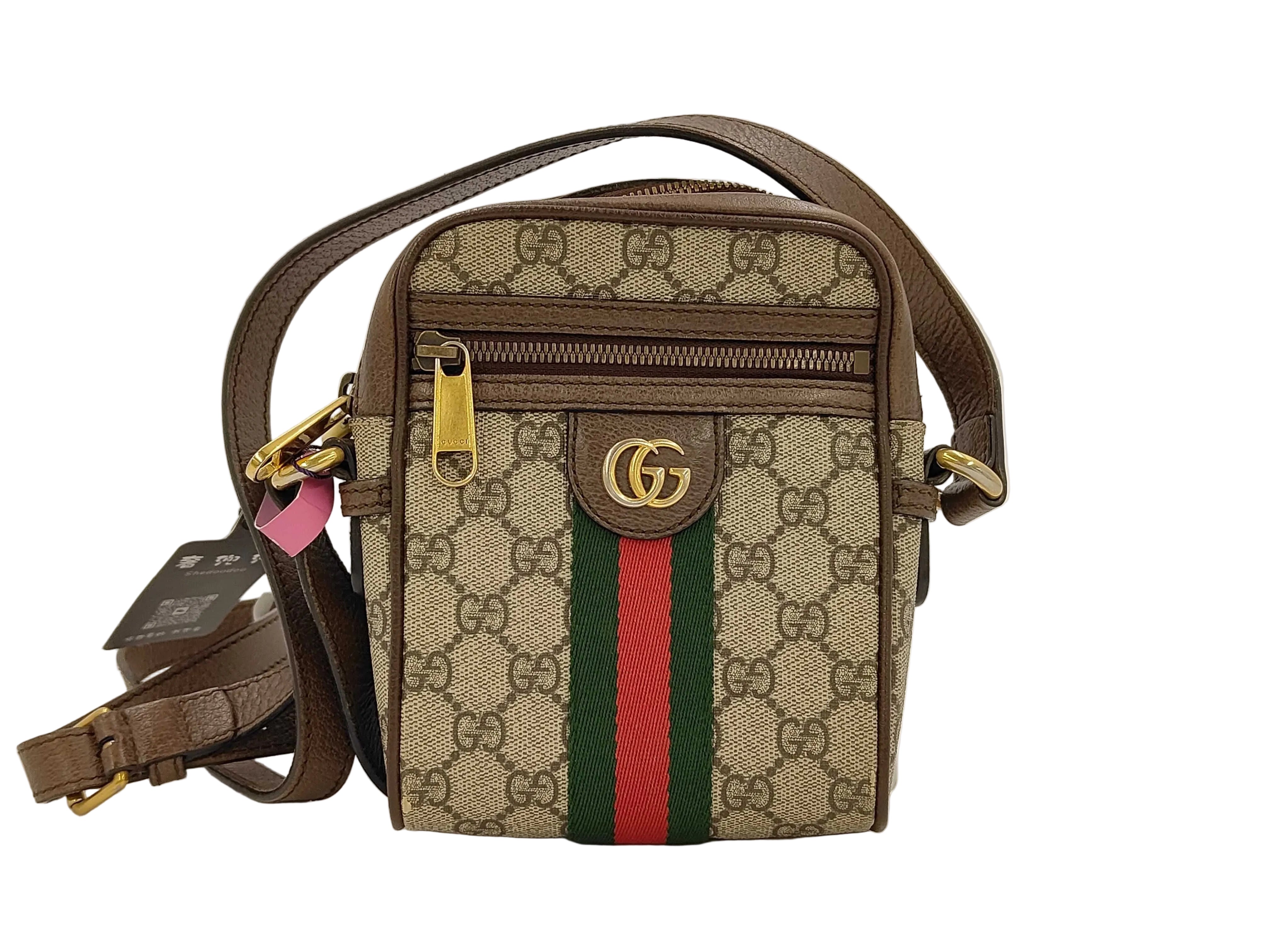 Gucci Ophidia Crossbody Bag GG Supreme Sherry Line 3428