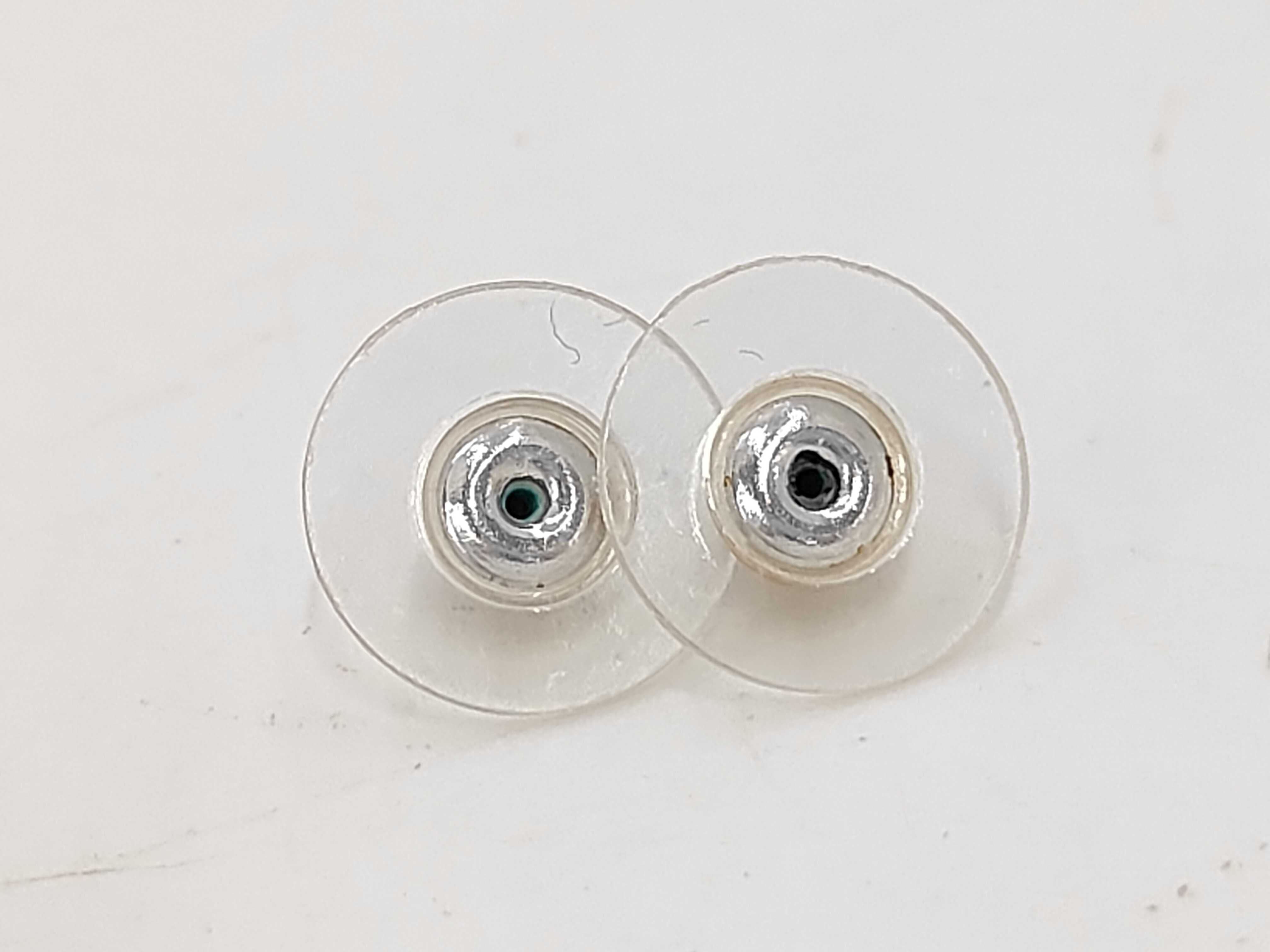 Chanel CC Pearl Pink Stone A12P Post Stud Earrings Gold 3391