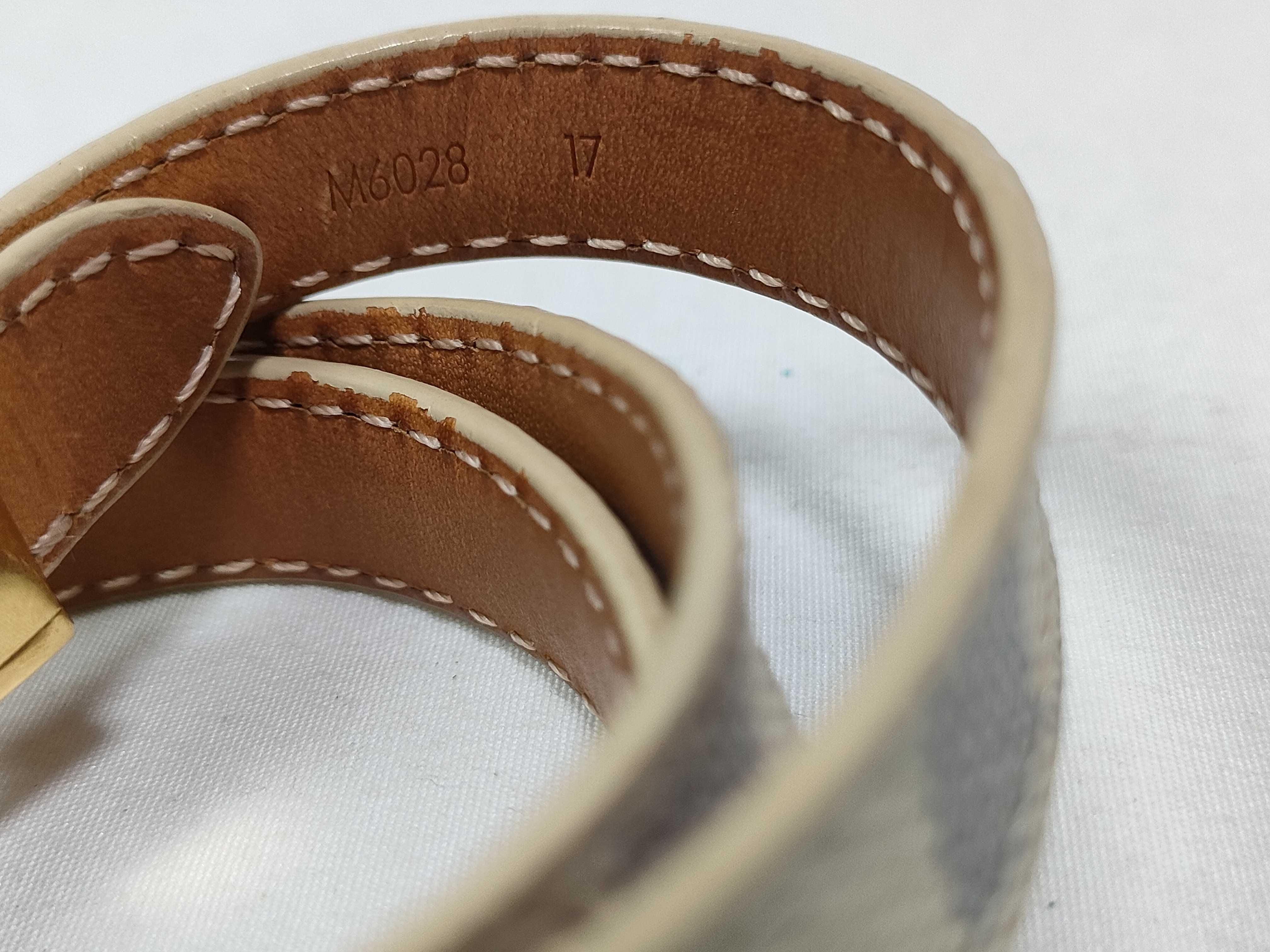 Louis Vuitton Box It Double Wrap Bracelet Damier Azur 3418