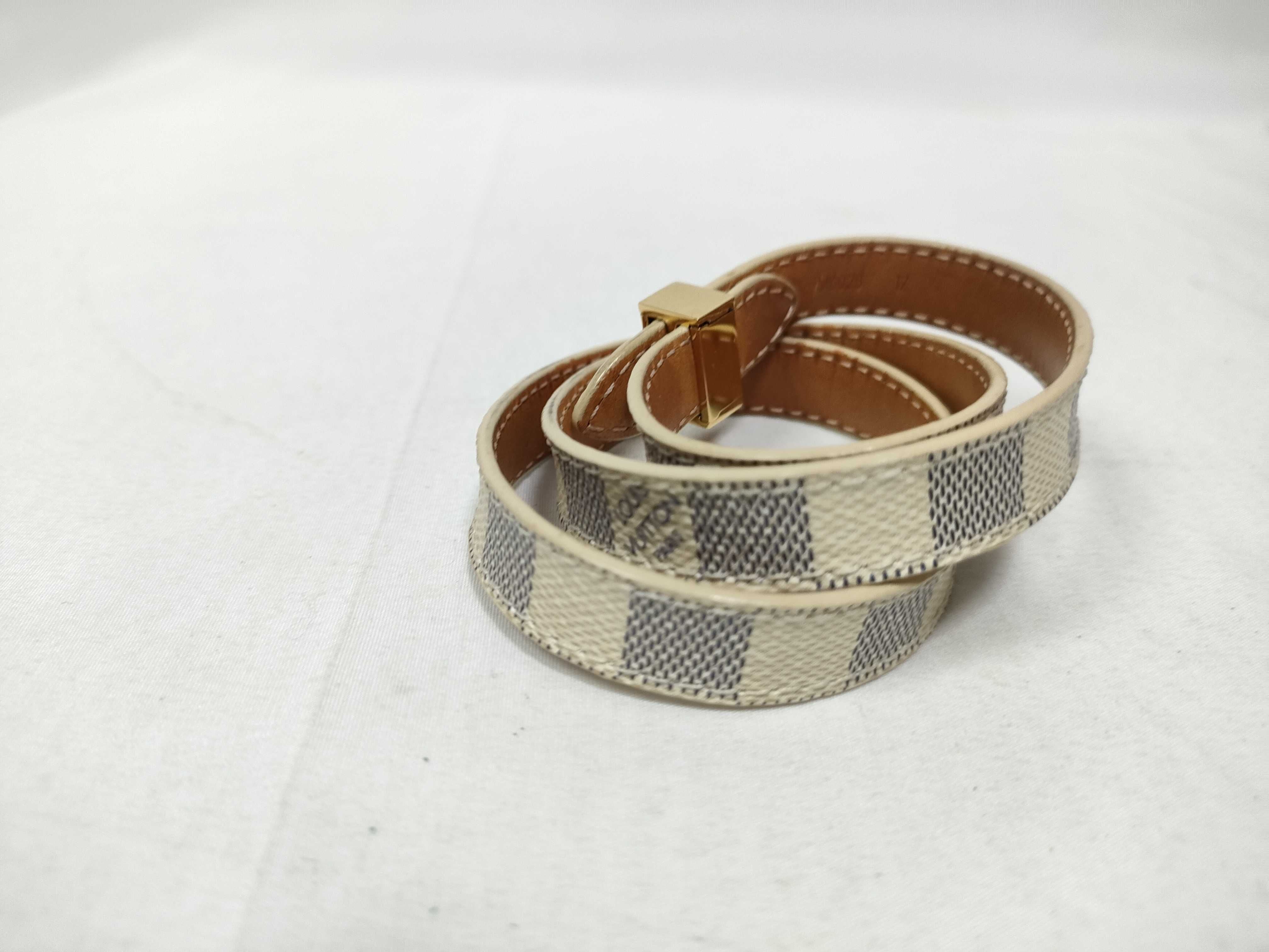 Louis Vuitton Box It Double Wrap Bracelet Damier Azur 3418
