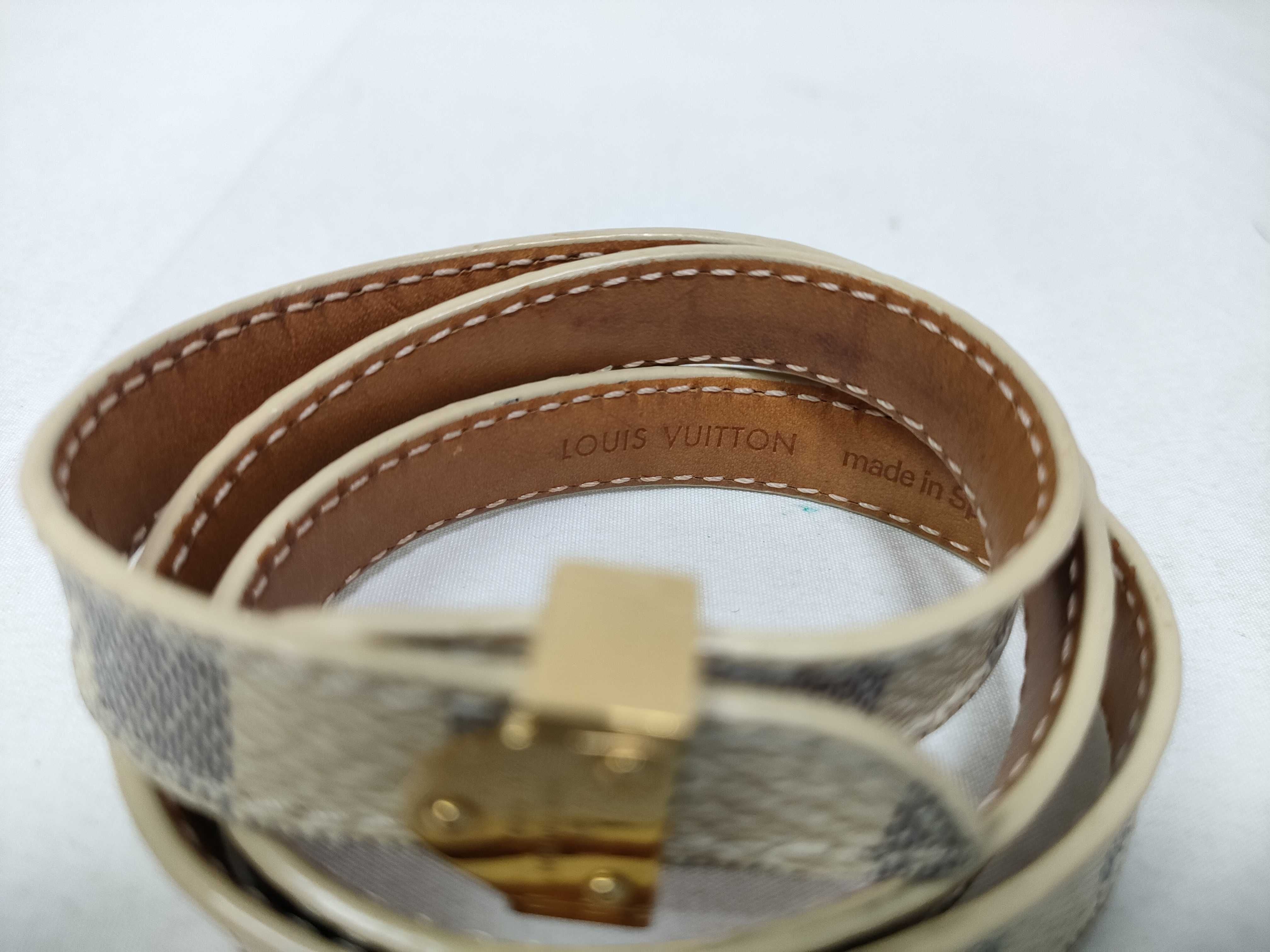 Louis Vuitton Box It Double Wrap Bracelet Damier Azur 3418