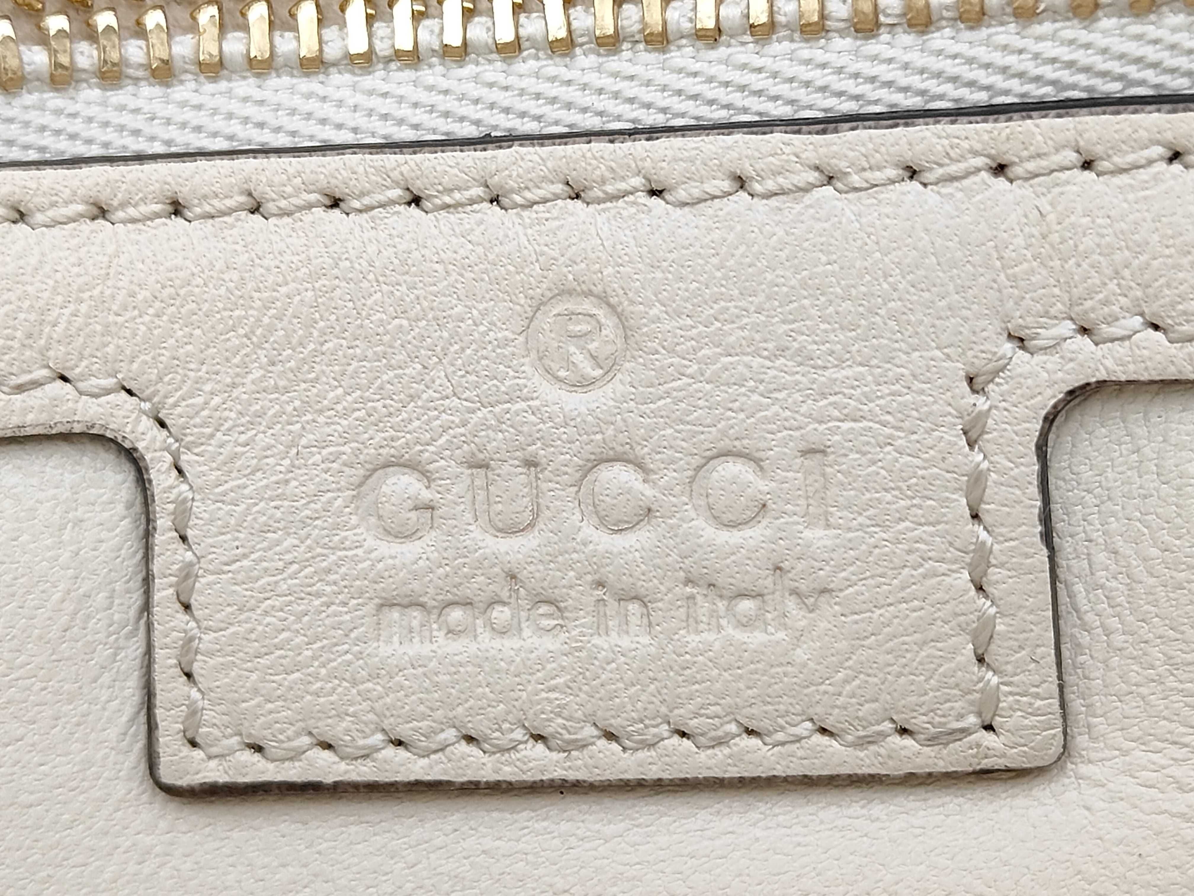 Gucci Blondie Shoulder Bag Beige Leather 3429