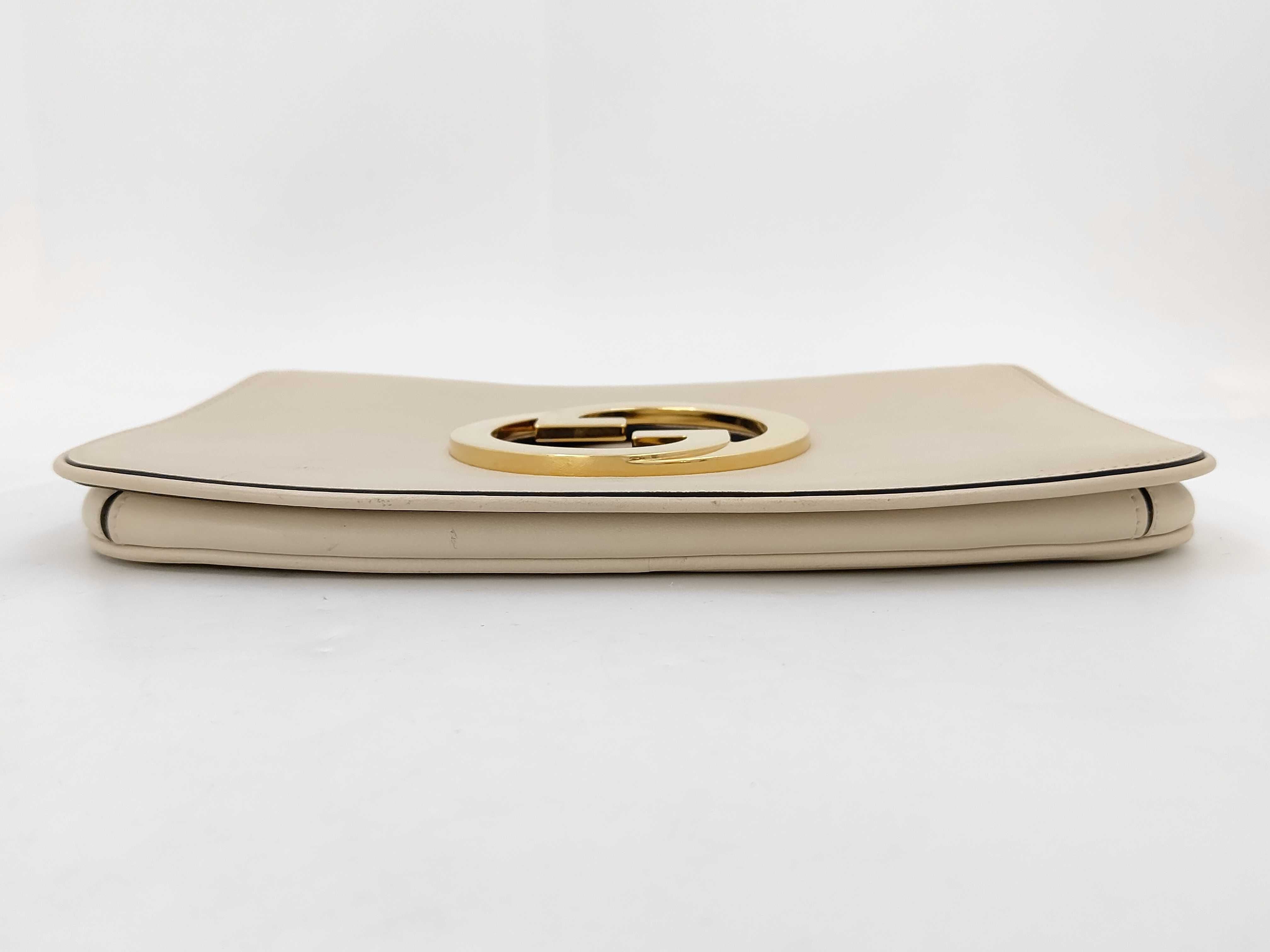 Gucci Blondie Shoulder Bag Beige Leather 3429