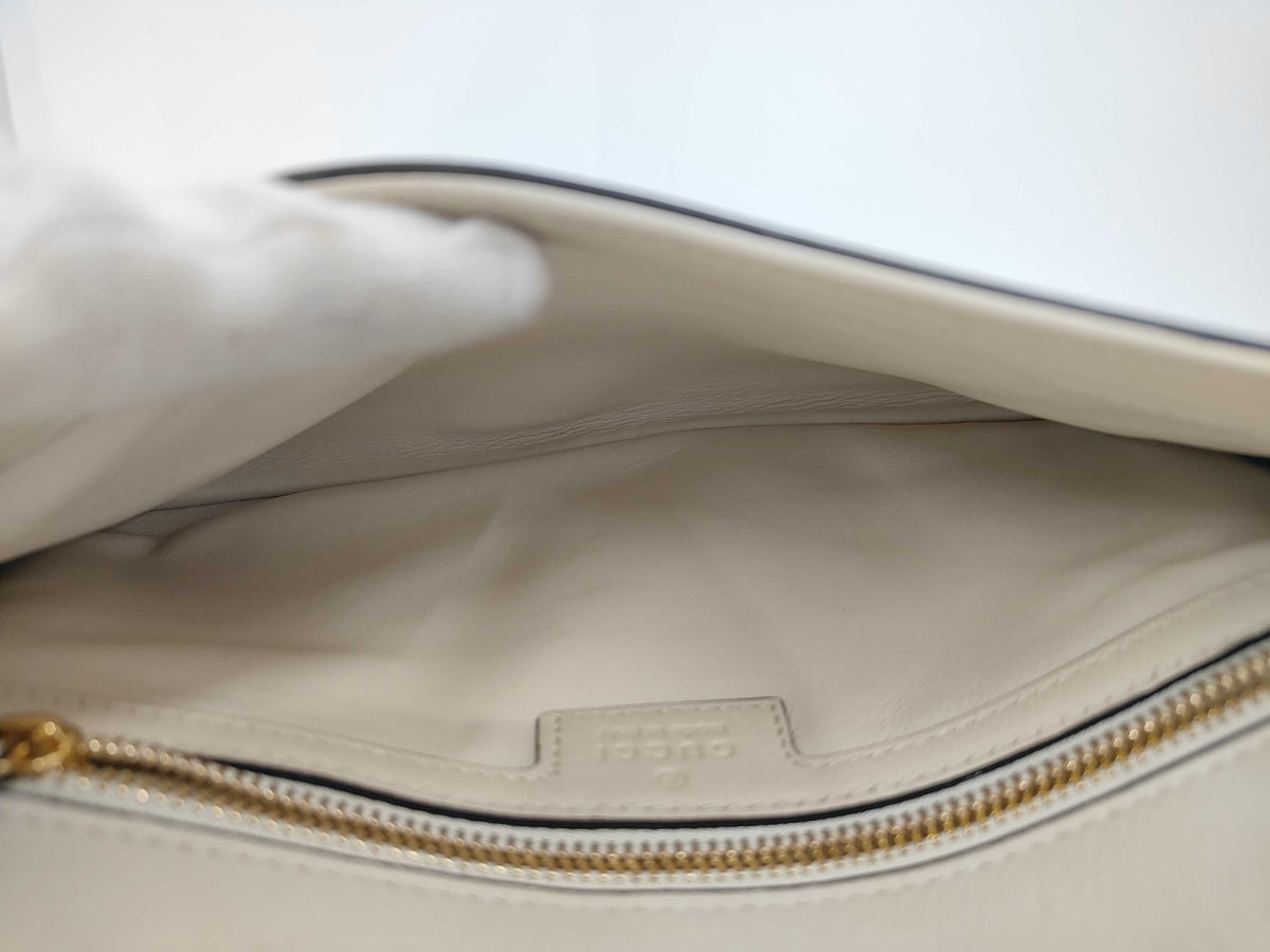Gucci Blondie Shoulder Bag Beige Leather 3429