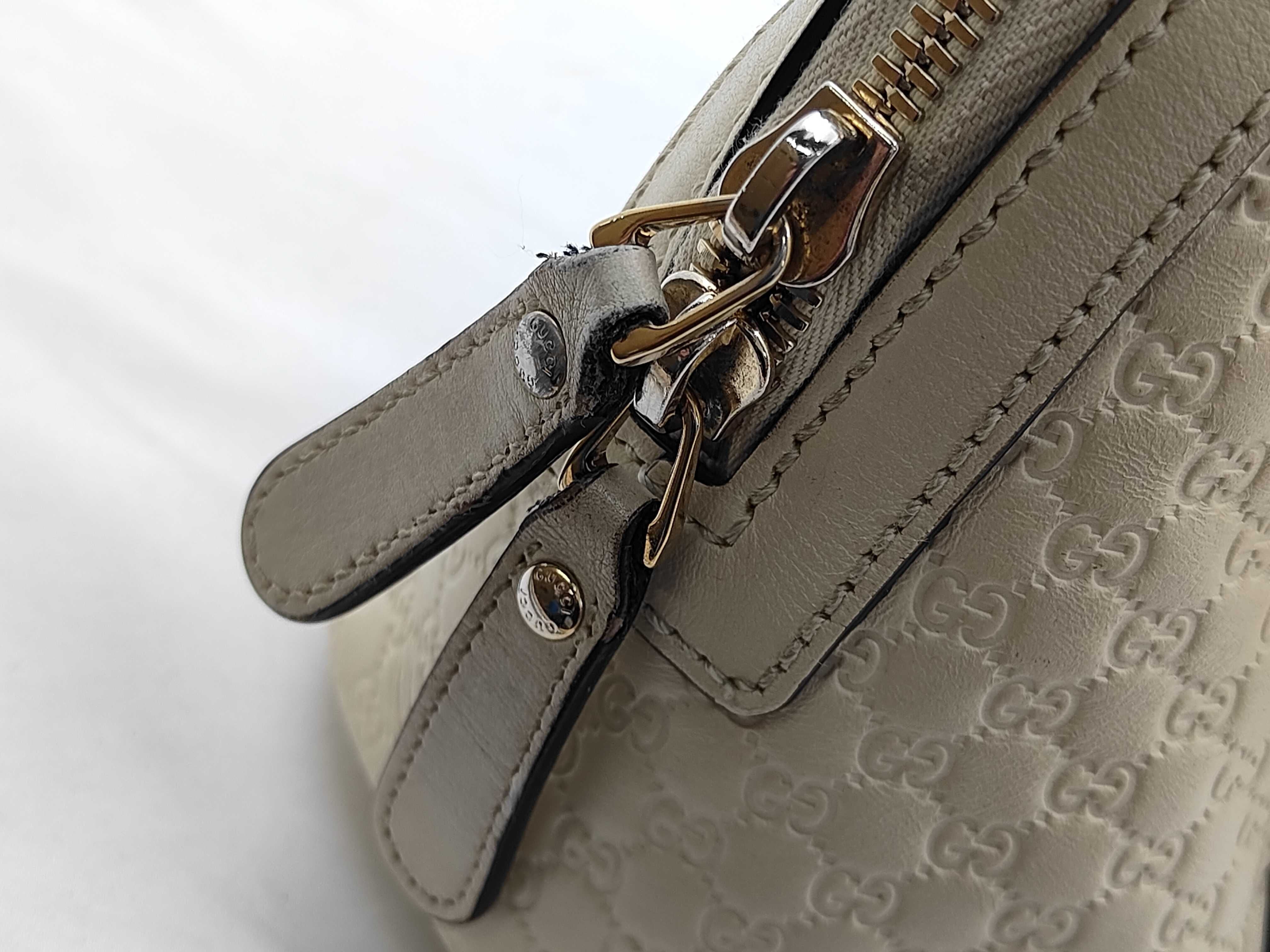 Gucci Mini Dome Shoulder Bag Cream Microguccissima 3430
