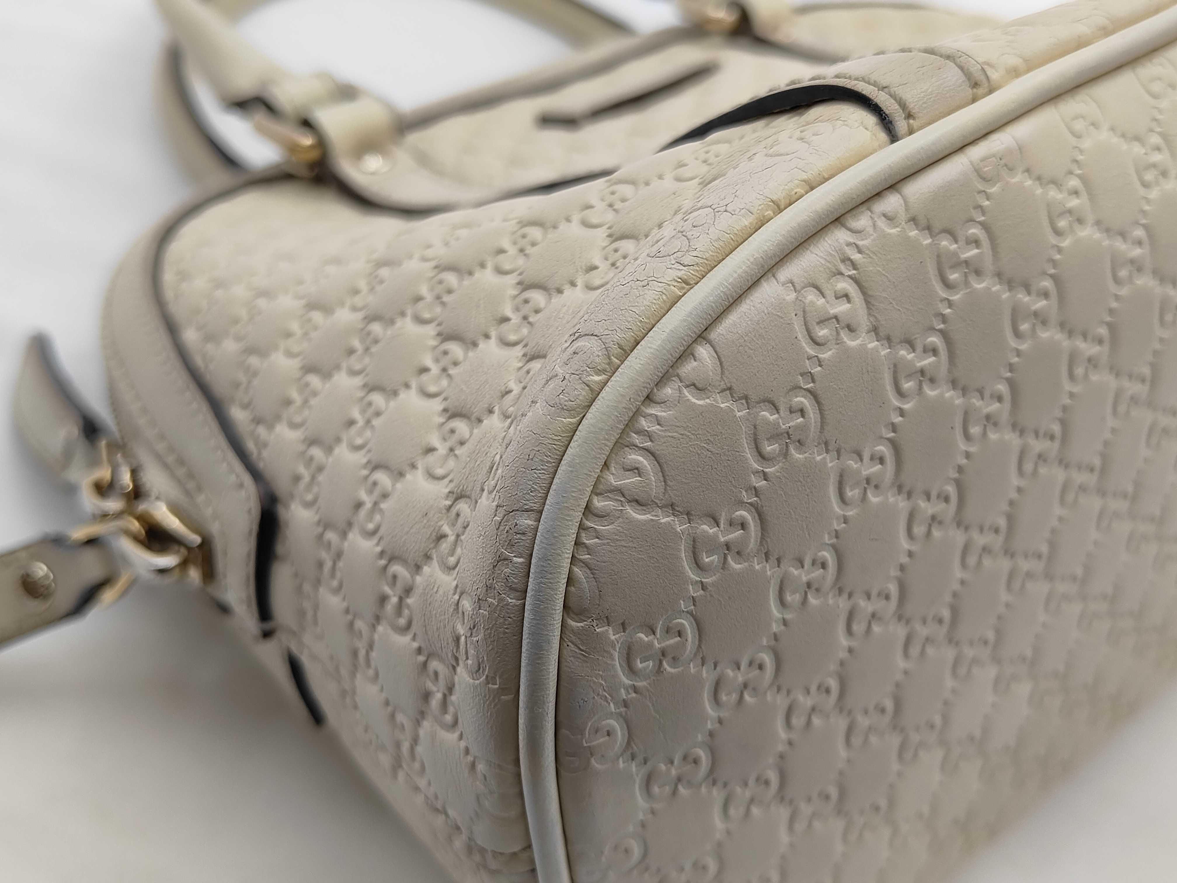 Gucci Mini Dome Shoulder Bag Cream Microguccissima 3430