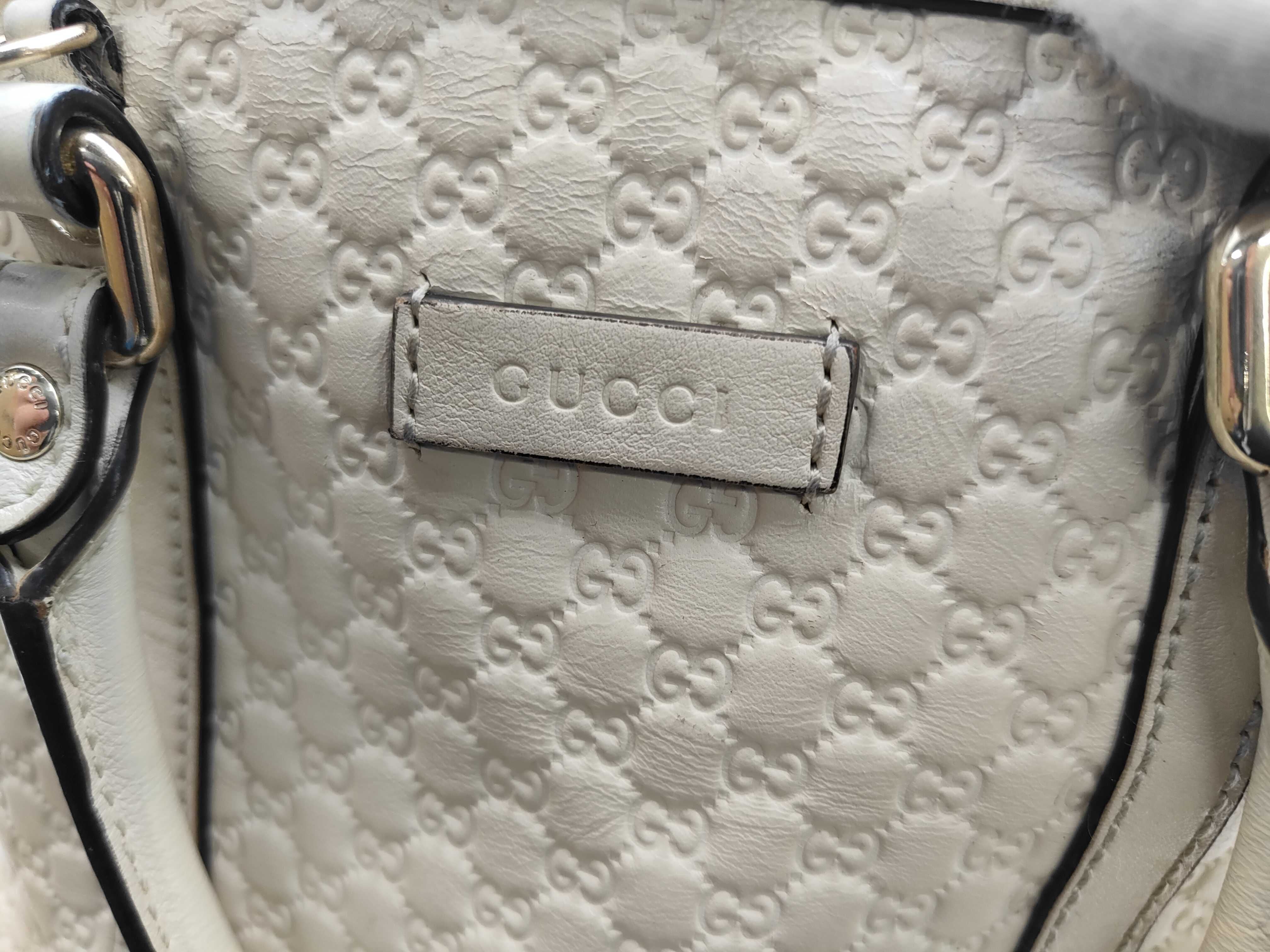 Gucci Mini Dome Shoulder Bag Cream Microguccissima 3430