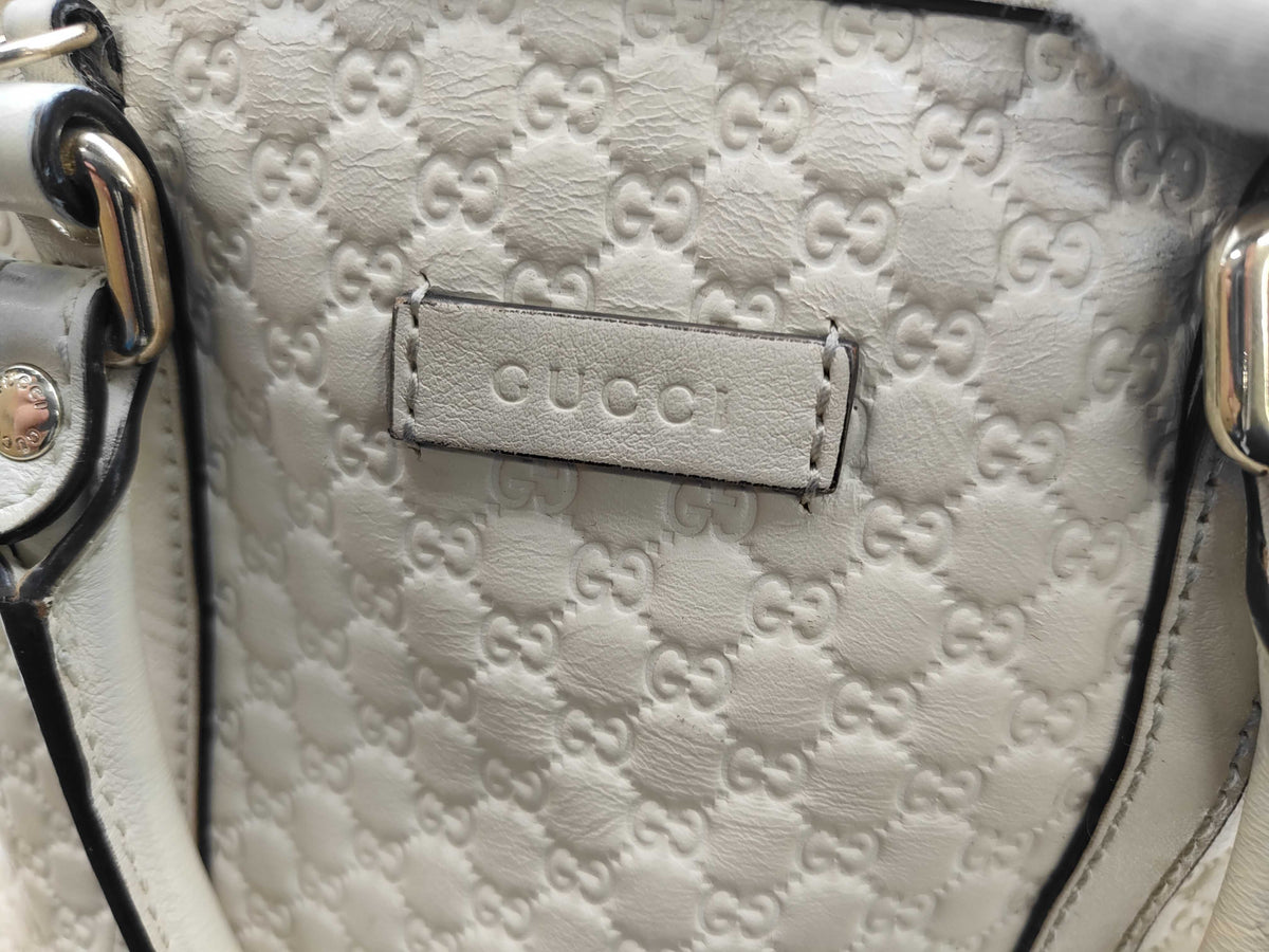 Gucci Mini Dome Shoulder Bag Cream Microguccissima 3430