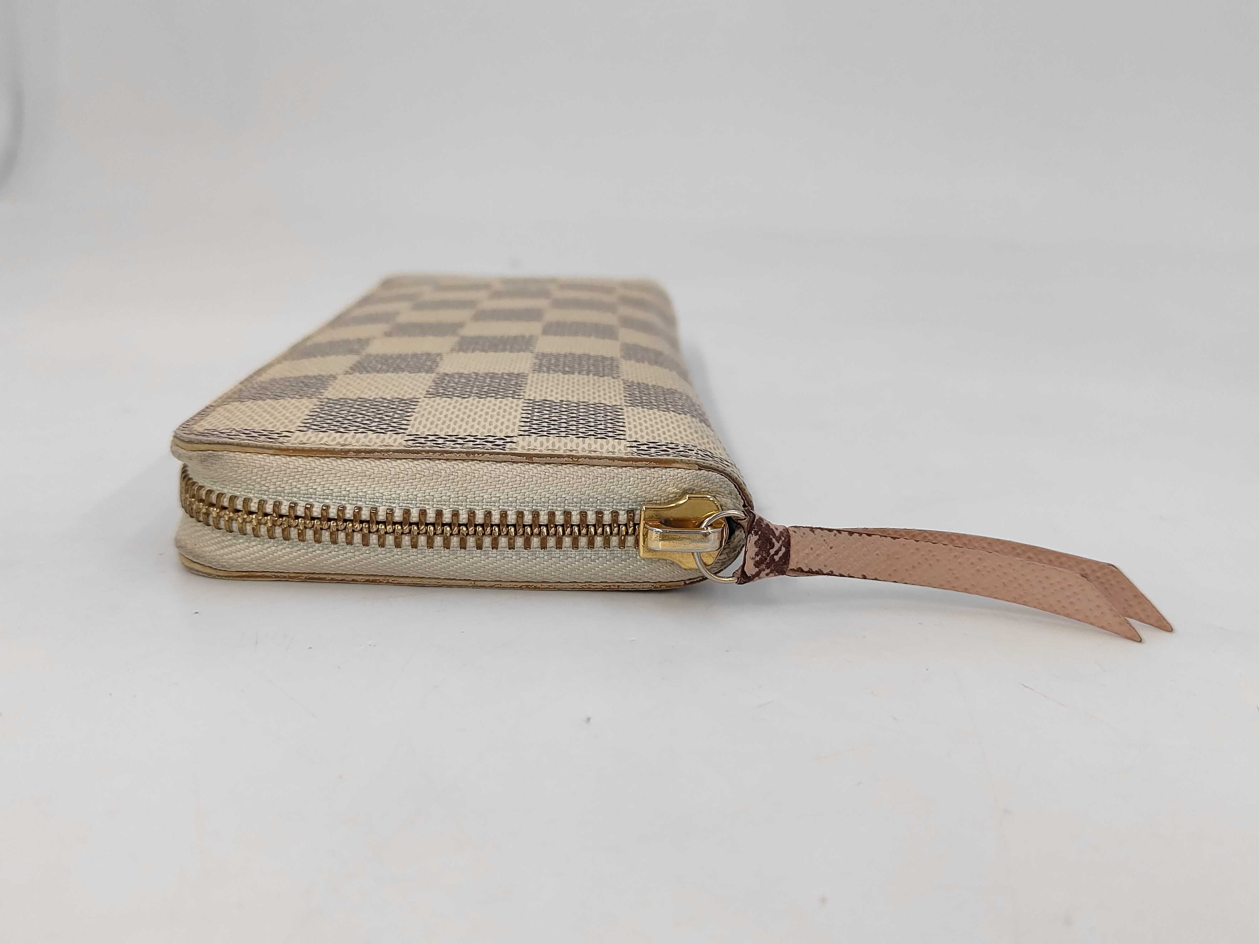Louis Vuitton Clemence Wallet Damier Azur Rose Ballerine 3425