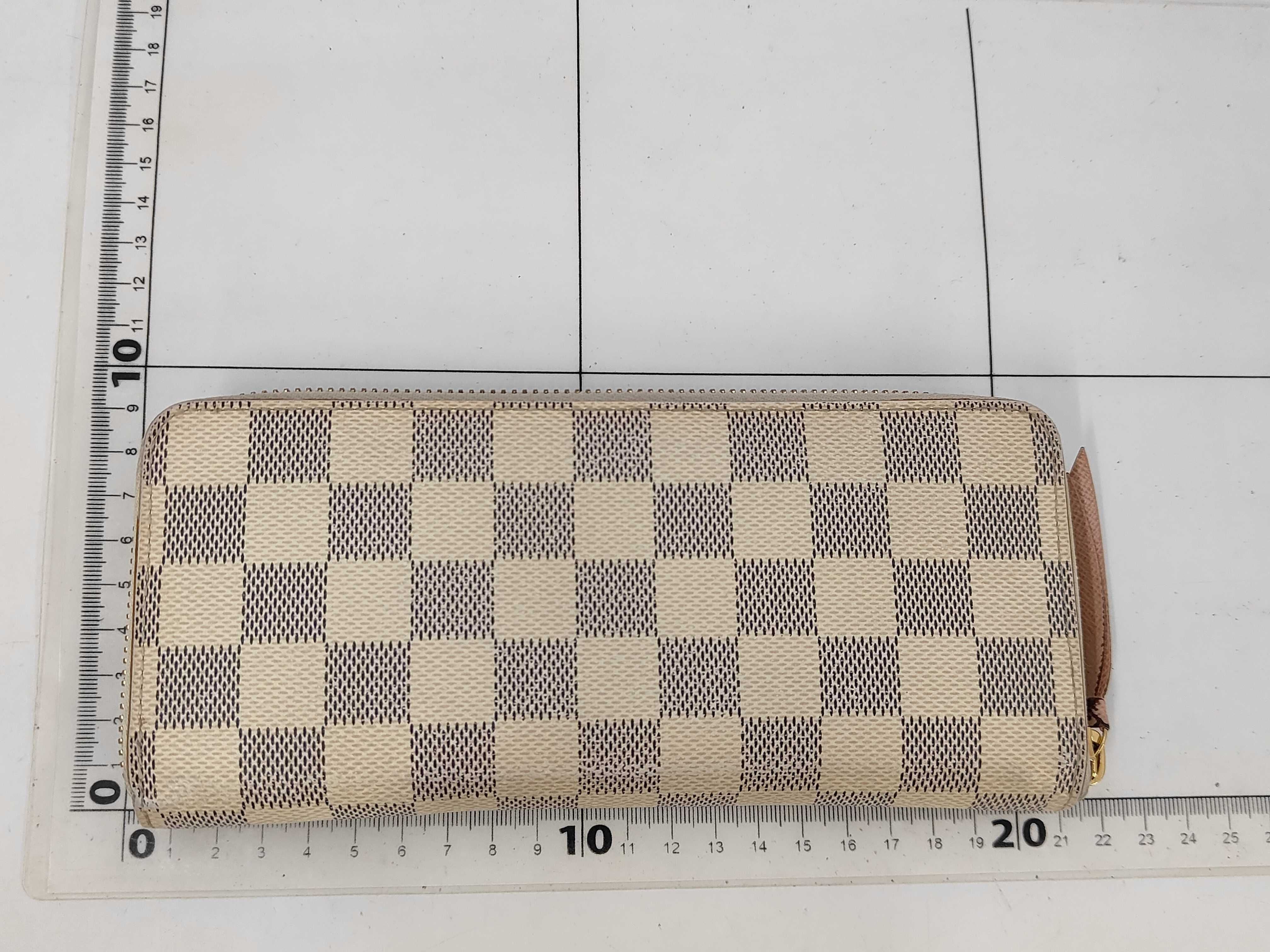 Louis Vuitton Clemence Wallet Damier Azur Rose Ballerine 3425