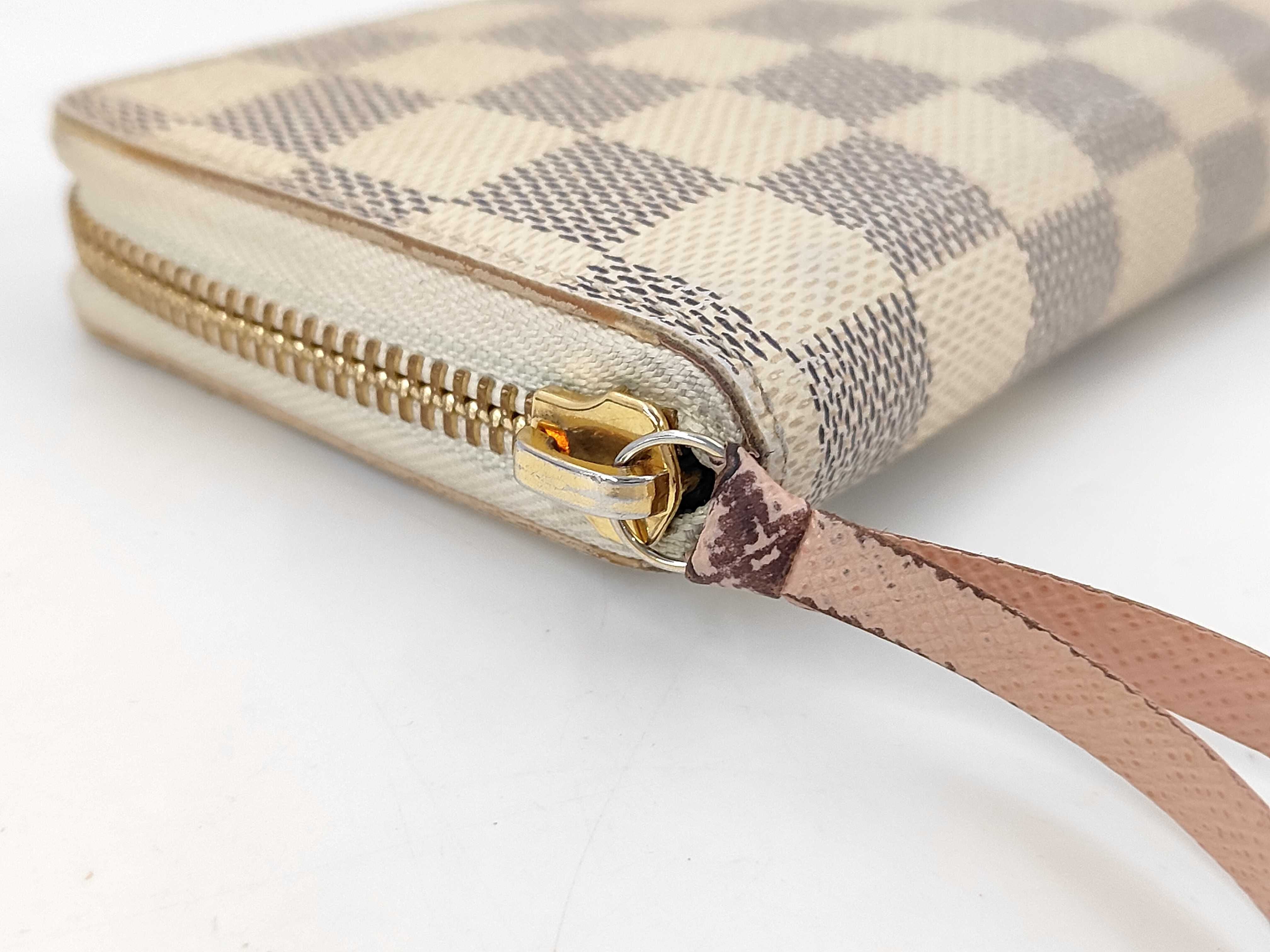 Louis Vuitton Clemence Wallet Damier Azur Rose Ballerine 3425