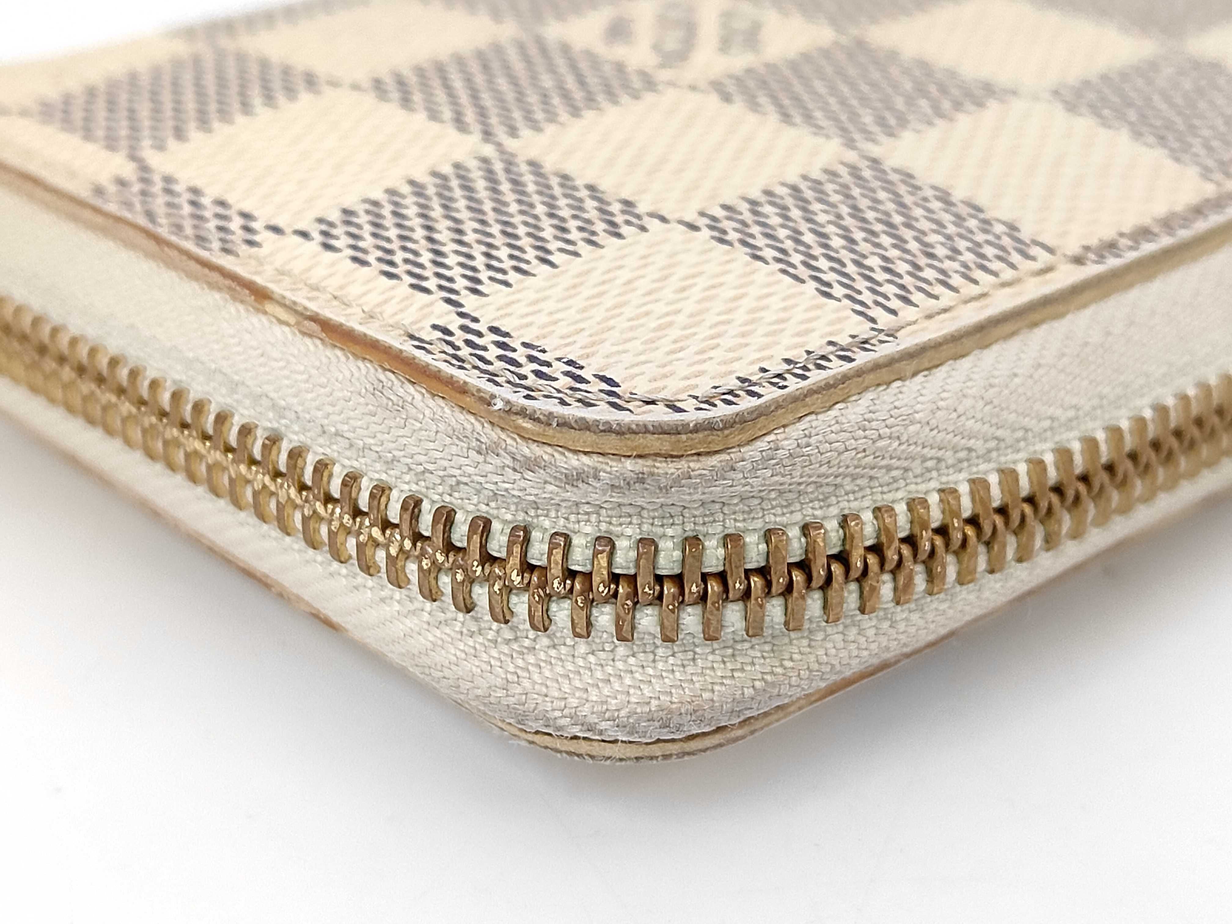 Louis Vuitton Clemence Wallet Damier Azur Rose Ballerine 3425
