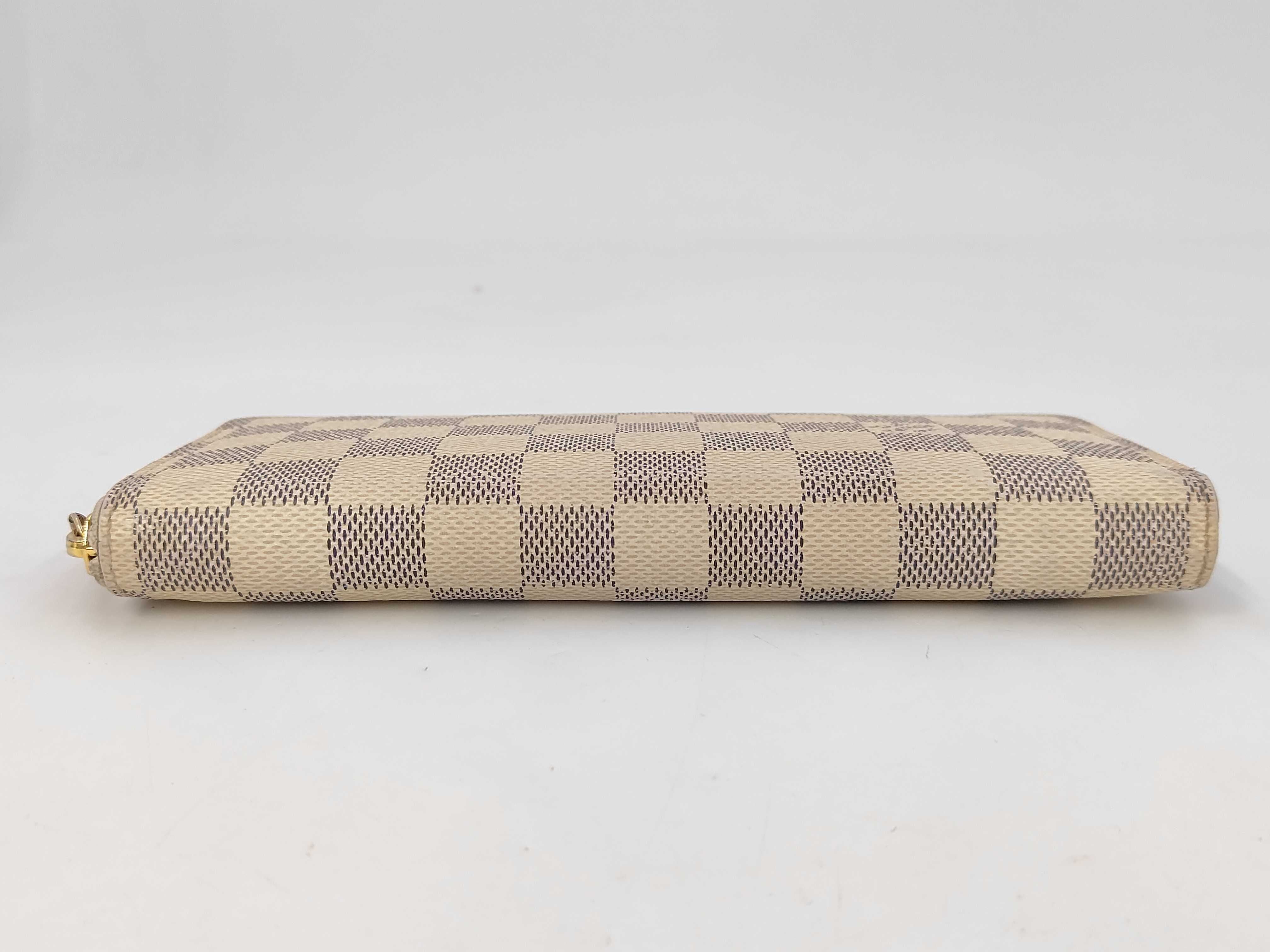 Louis Vuitton Clemence Wallet Damier Azur Rose Ballerine 3425