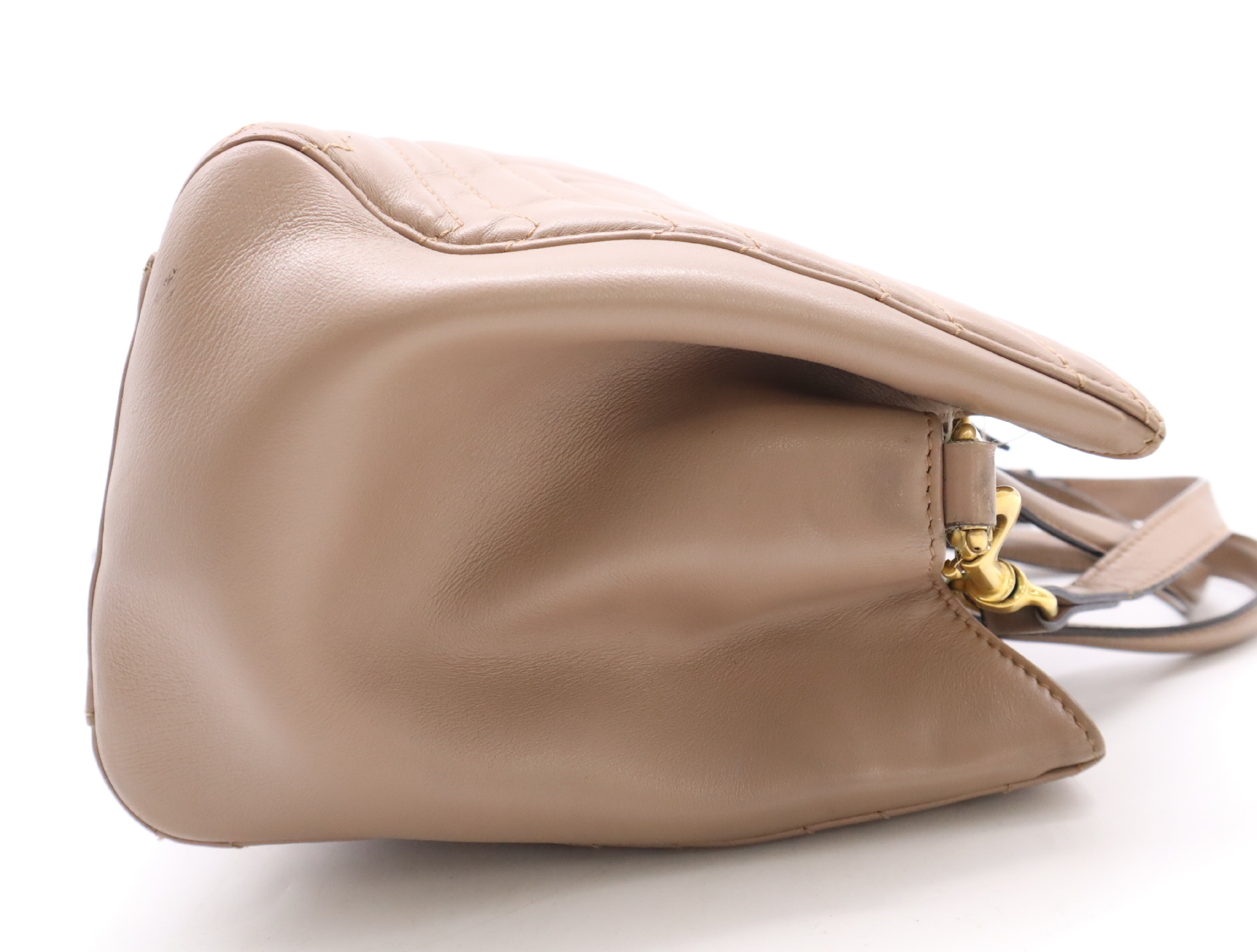 Gucci Marmont 2-Way Top Handle Bag Porcelain Rose w/ Strap 3434