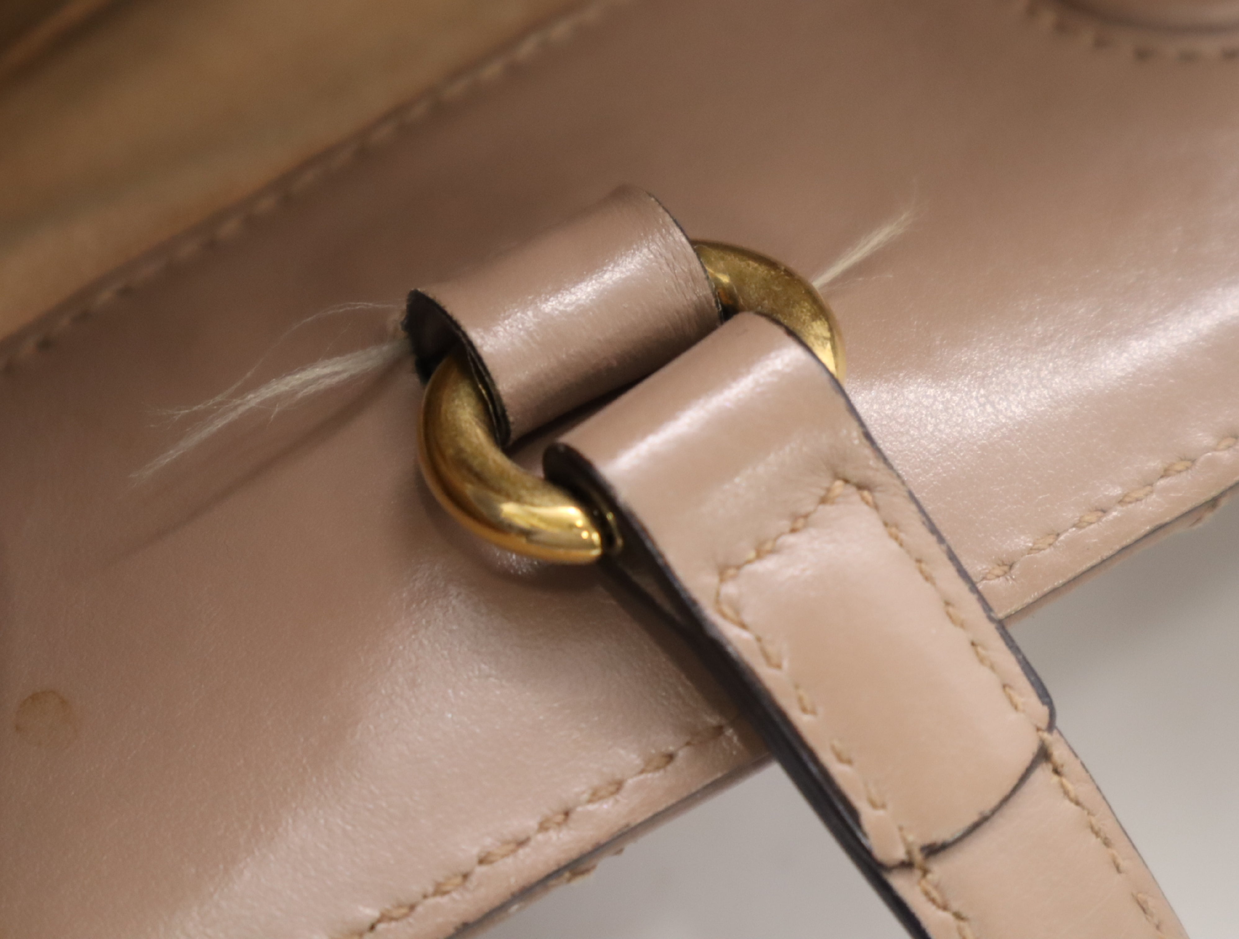 Gucci Marmont 2-Way Top Handle Bag Porcelain Rose w/ Strap 3434