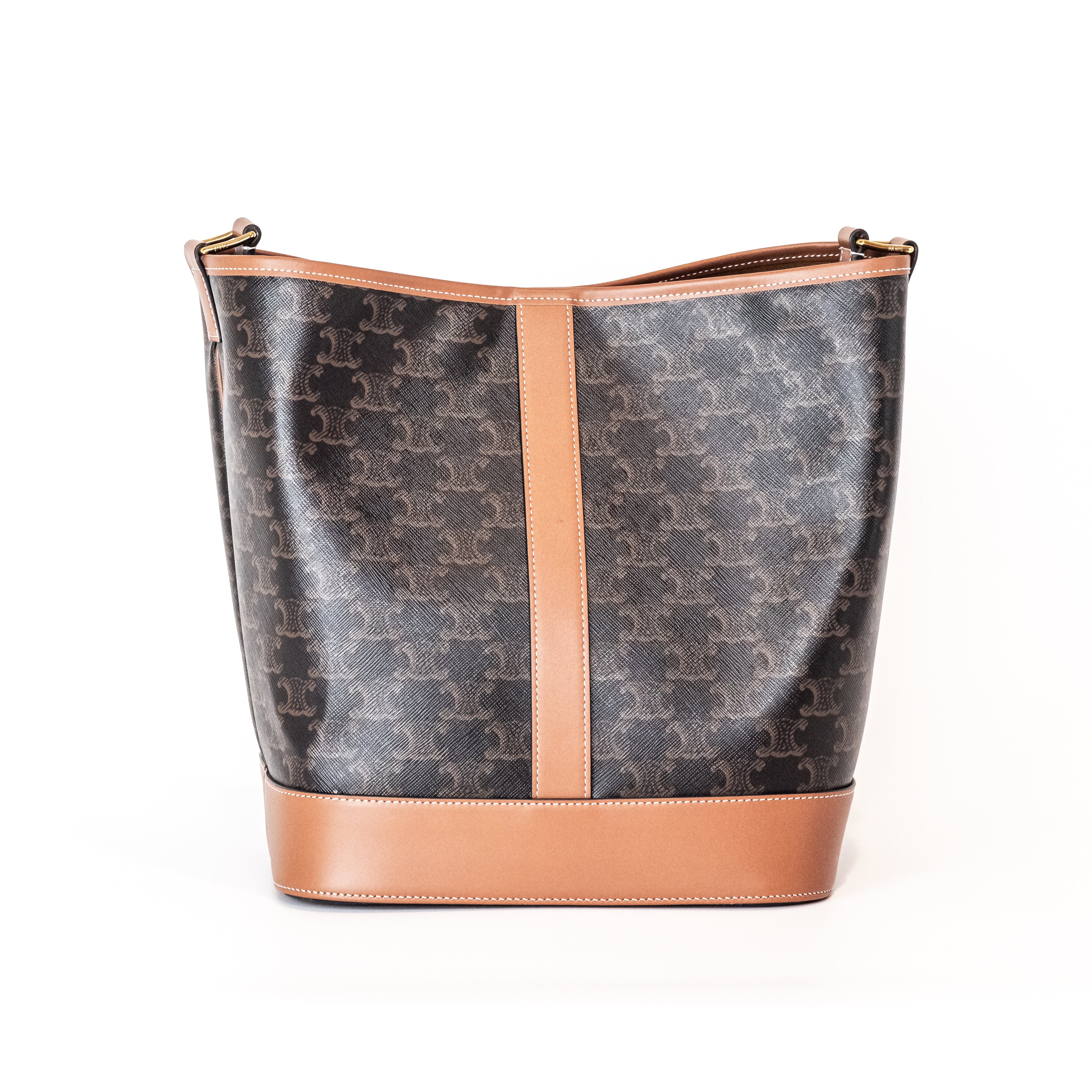 Celine Bucket Medium Brown Triomphe