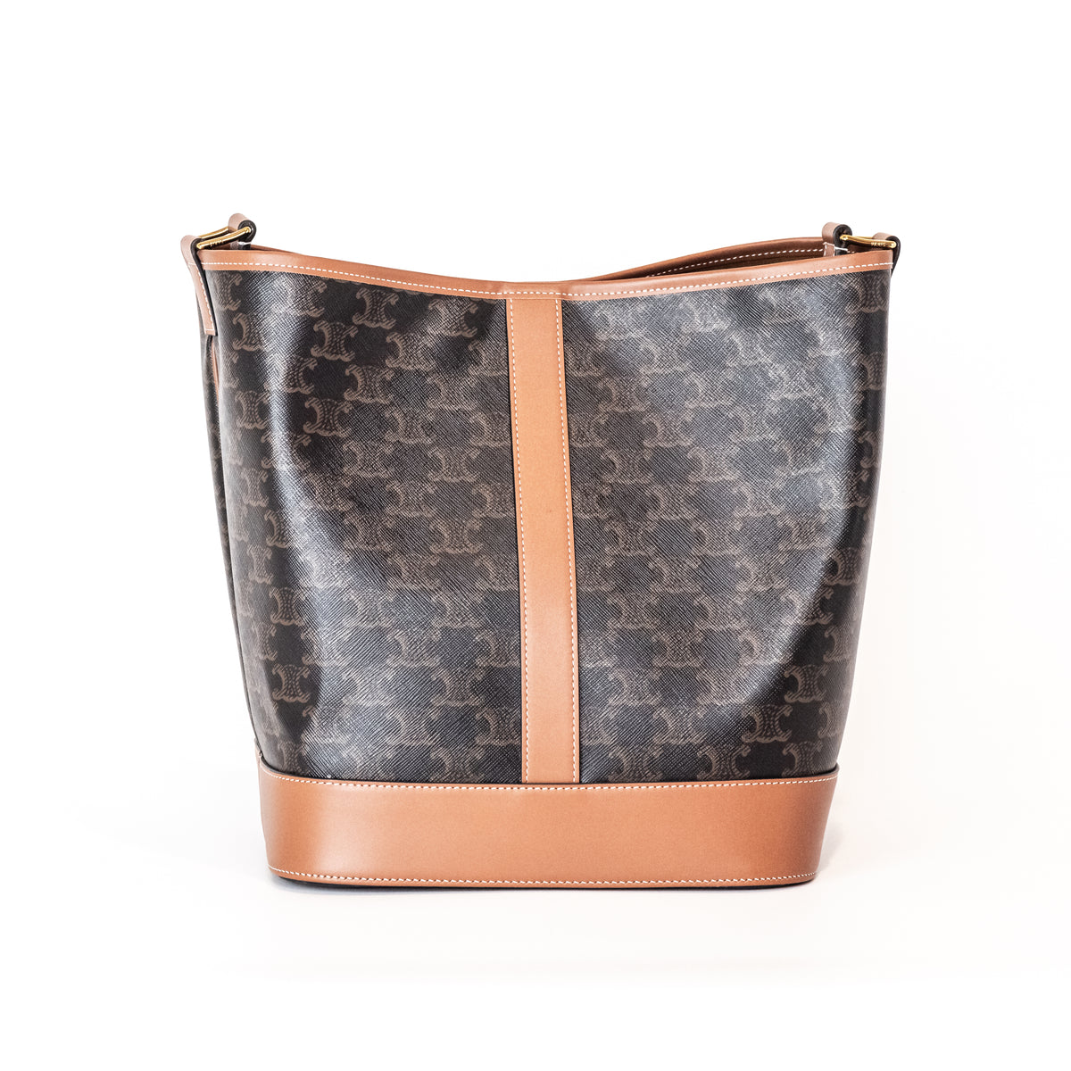 Celine Bucket Medium Brown Triomphe