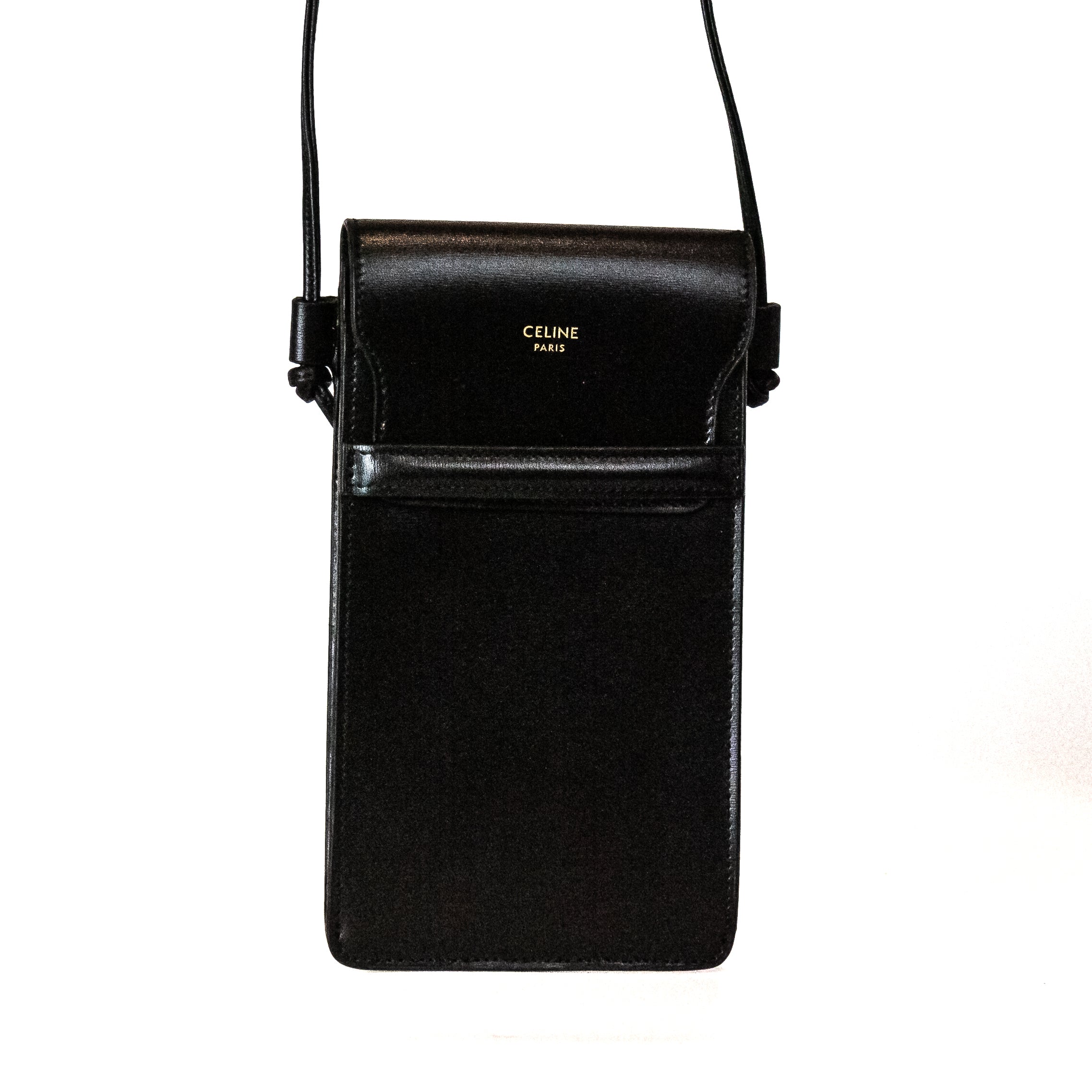 Celine Phone Pouch Black