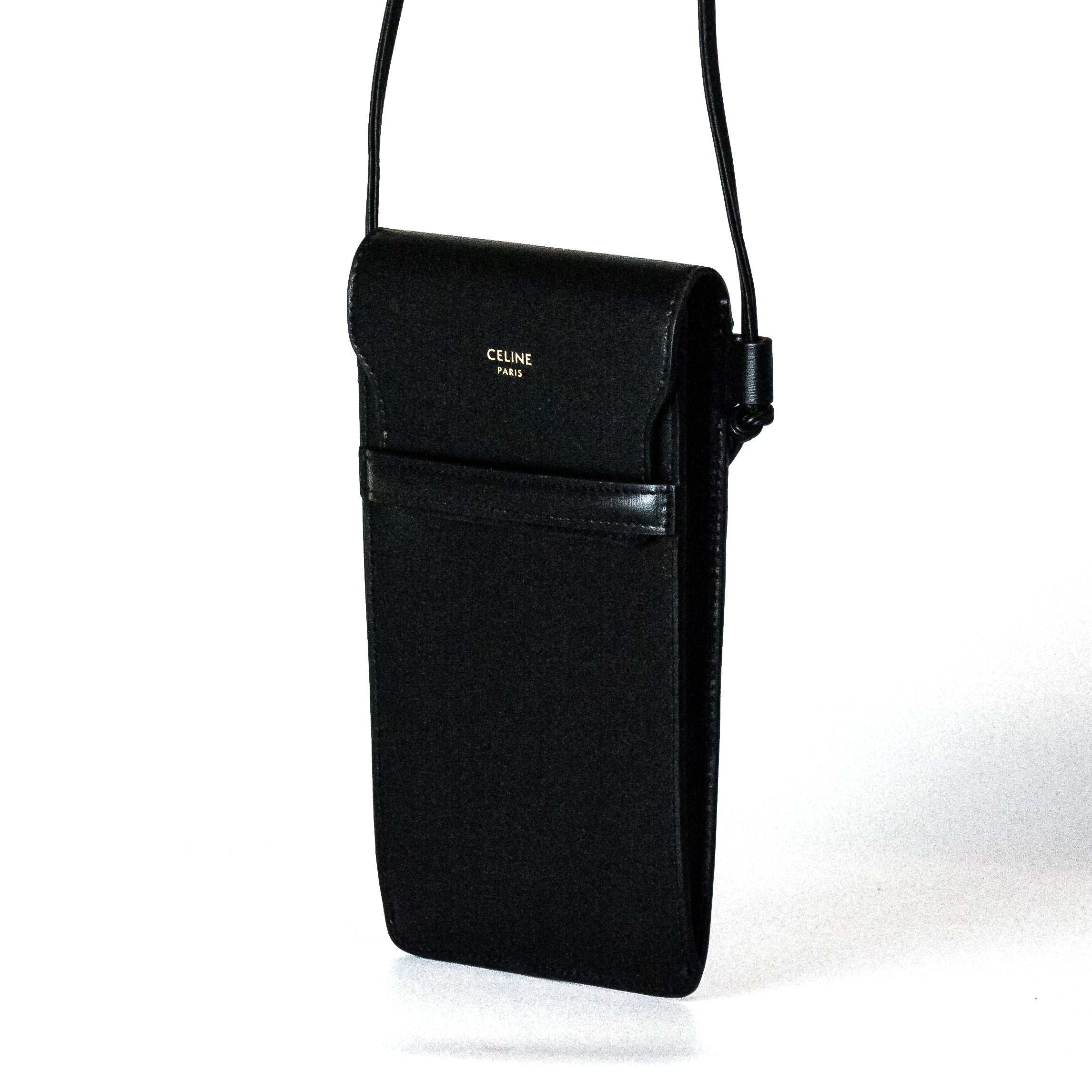 Celine Phone Pouch Black