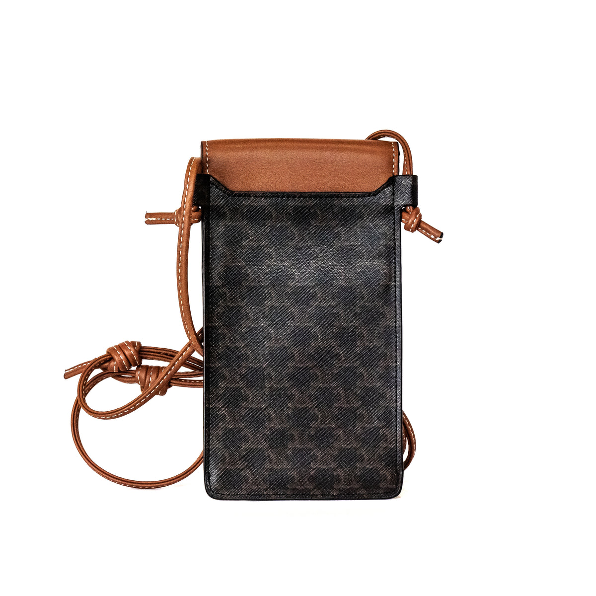 Celine Phone Pouch Brown Triomphe