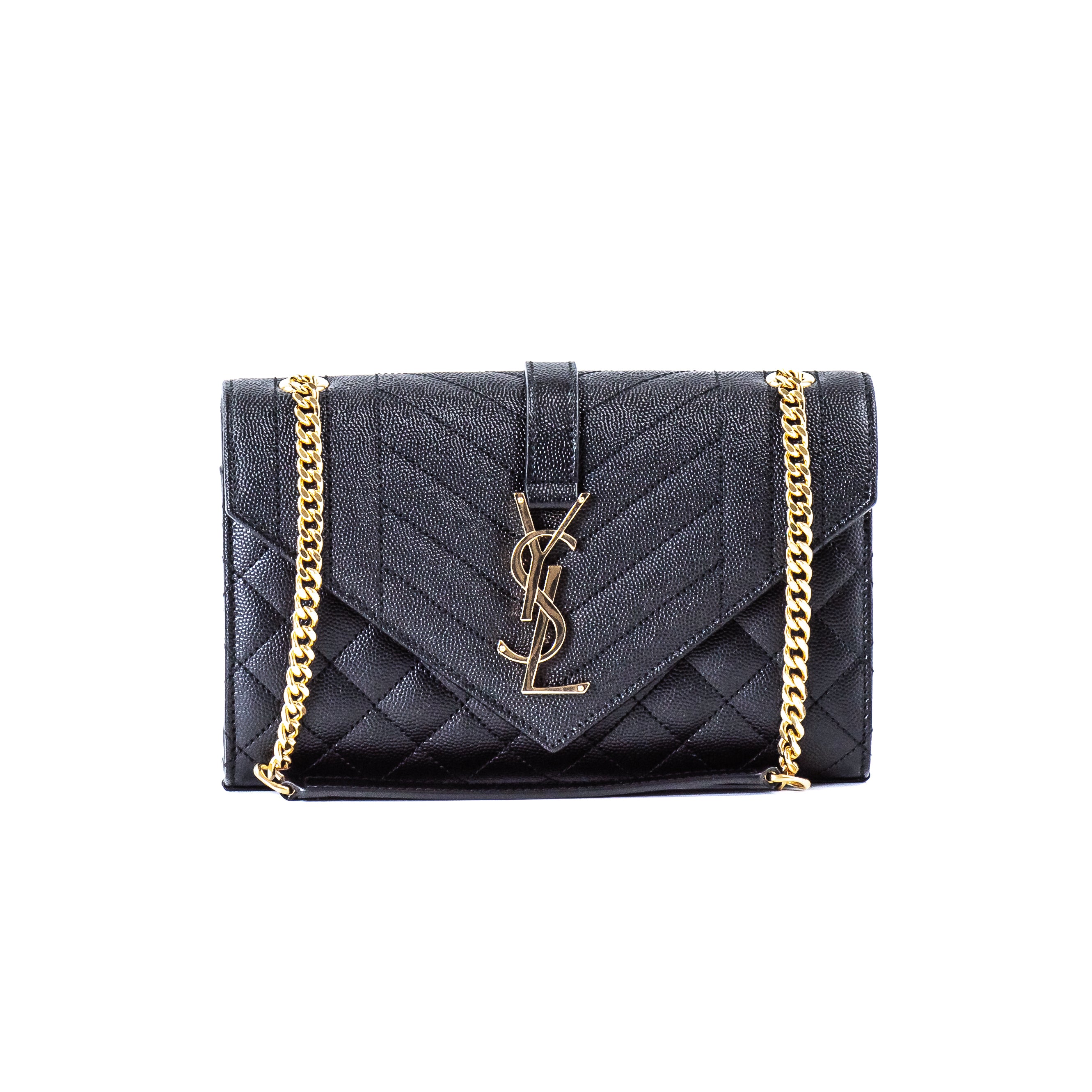 YSL Envelope Bag Small Black