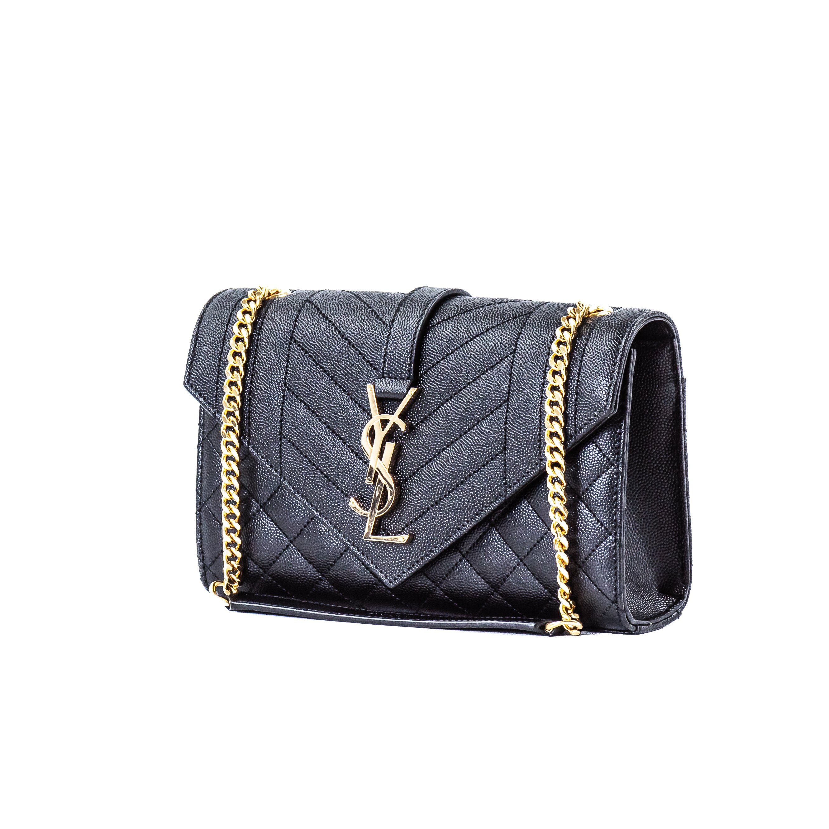 YSL Envelope Bag Small Black