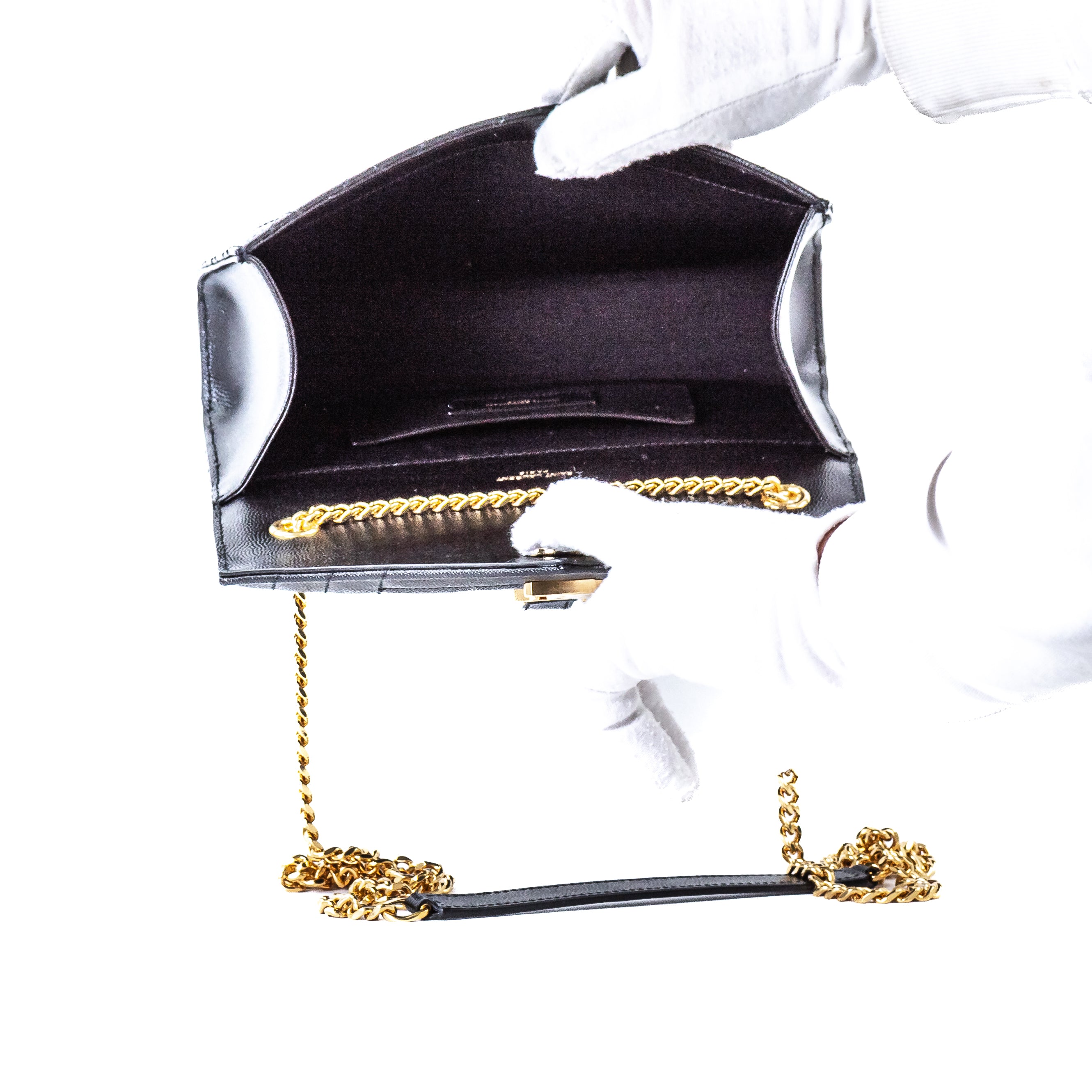 YSL Envelope Bag Small Black