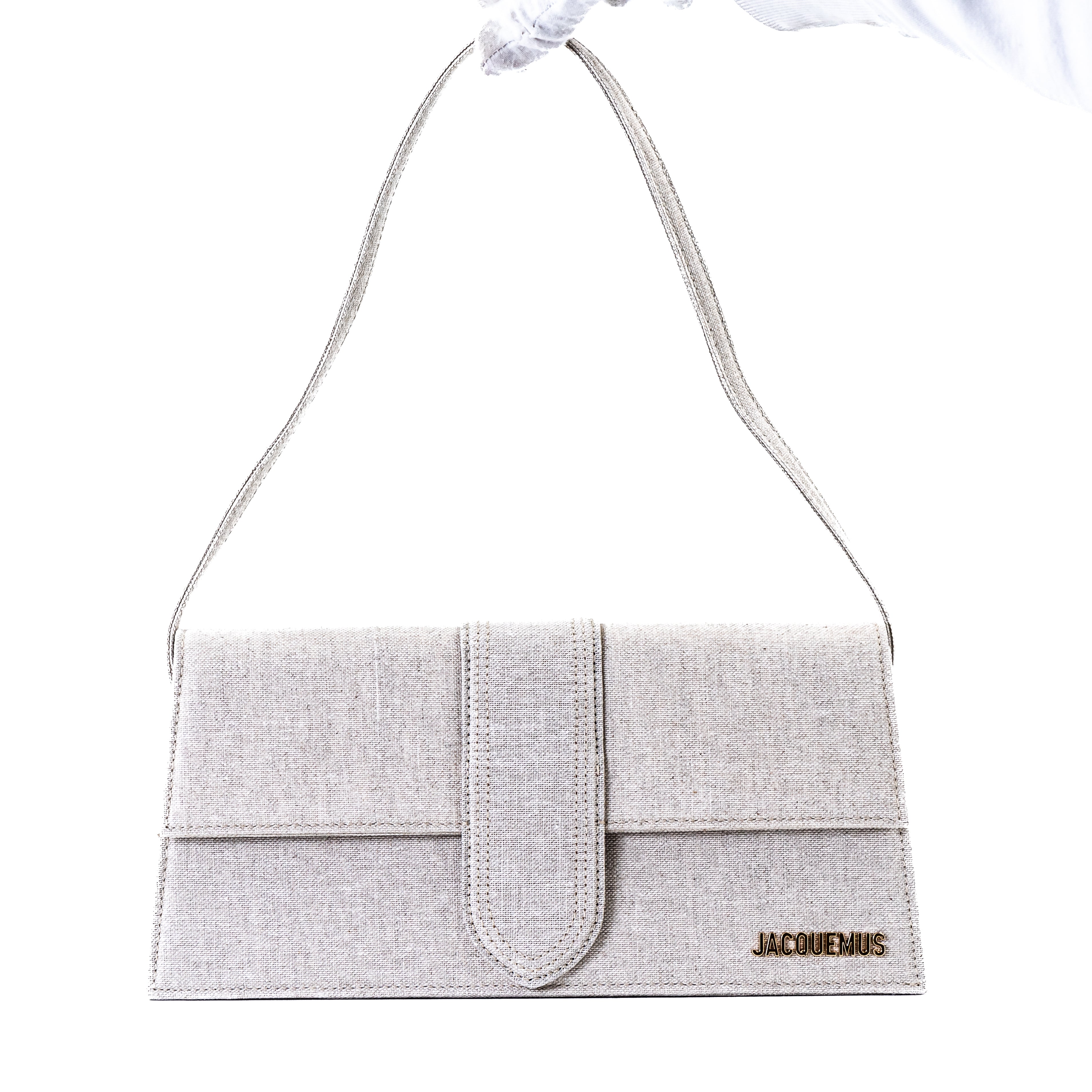 Jacquemus Le Bambino Long Beige Linen