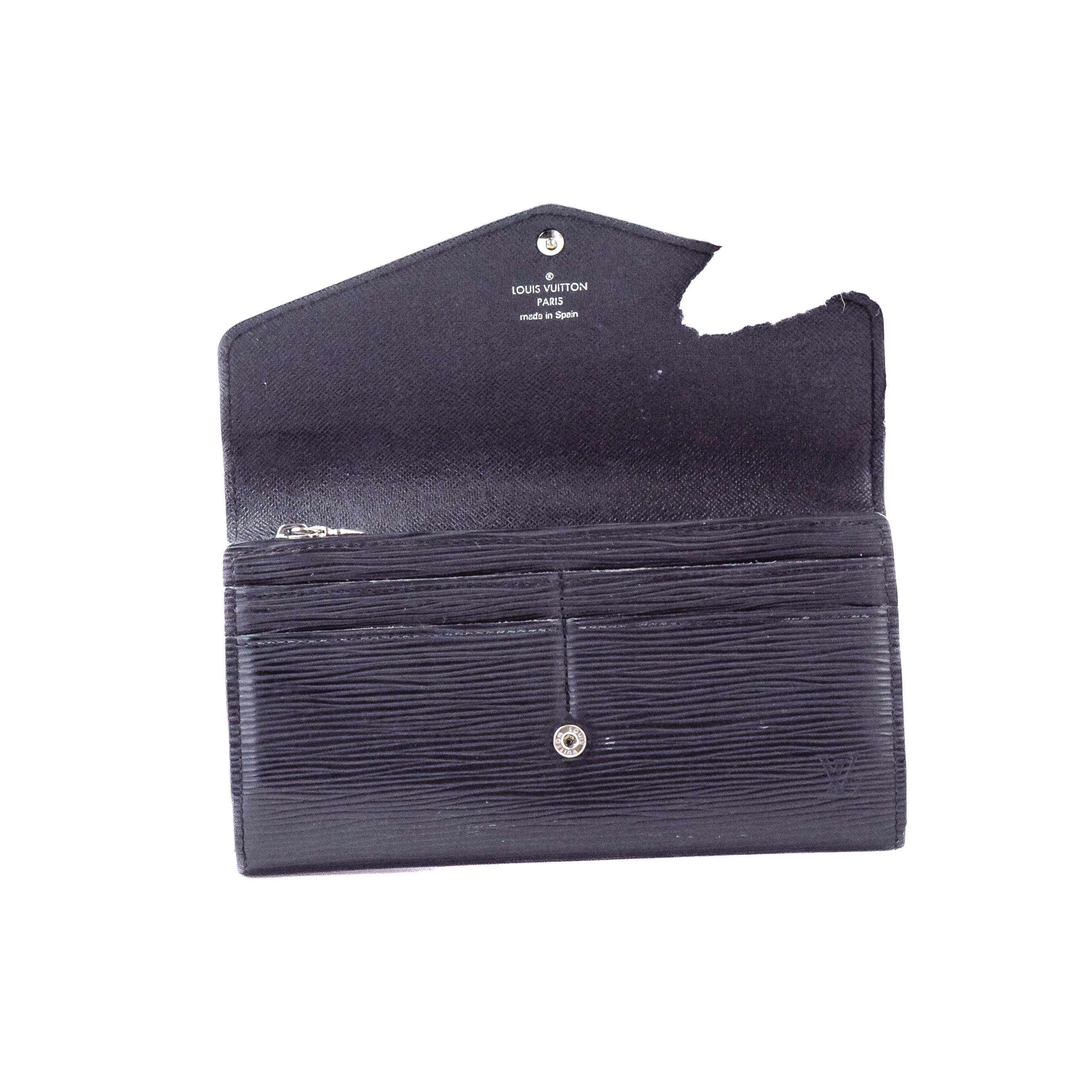 Louis Vuitton Sarah Wallet NM Black Epi 2437