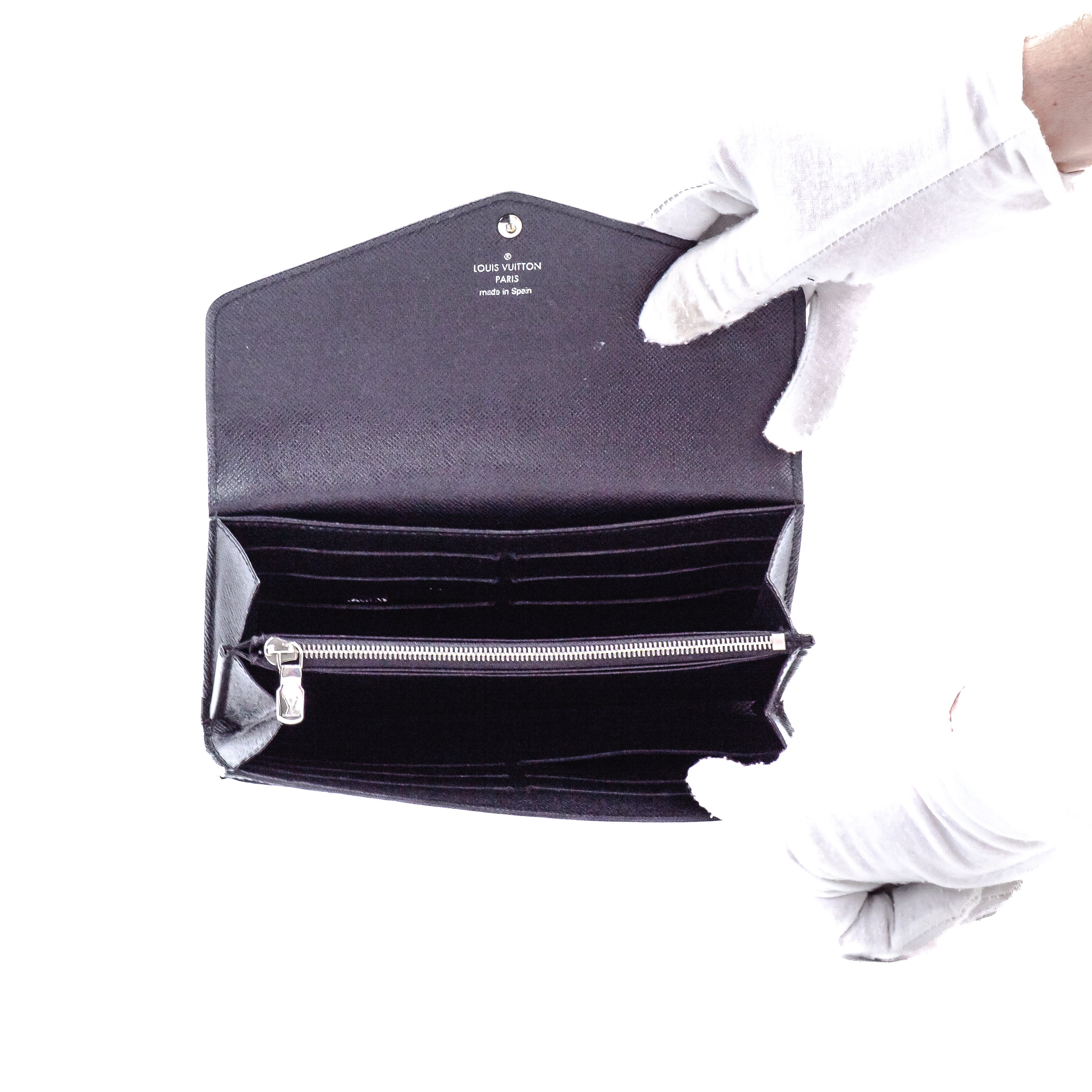Louis Vuitton Sarah Wallet NM Black Epi 2437