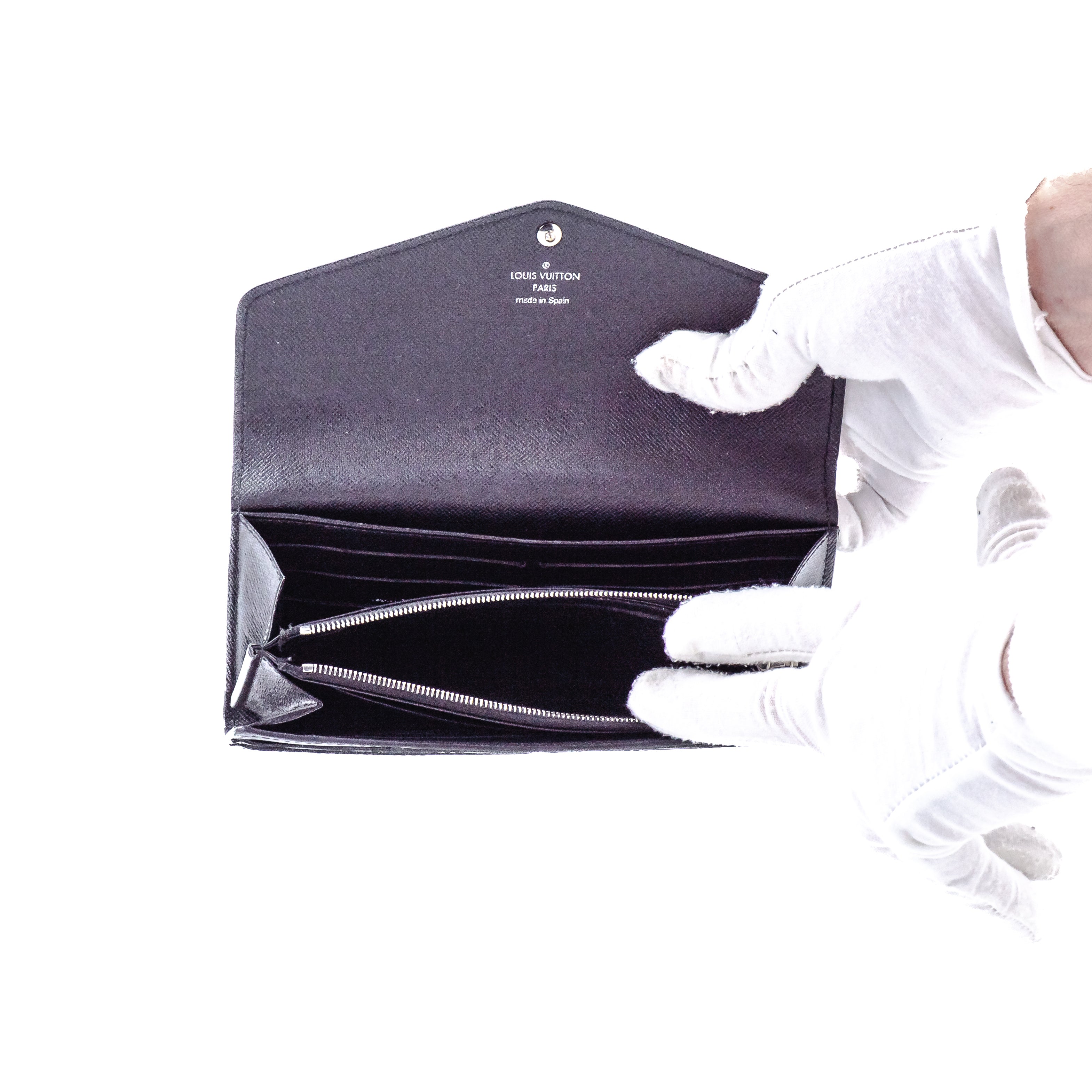 Louis Vuitton Sarah Wallet NM Black Epi 2437