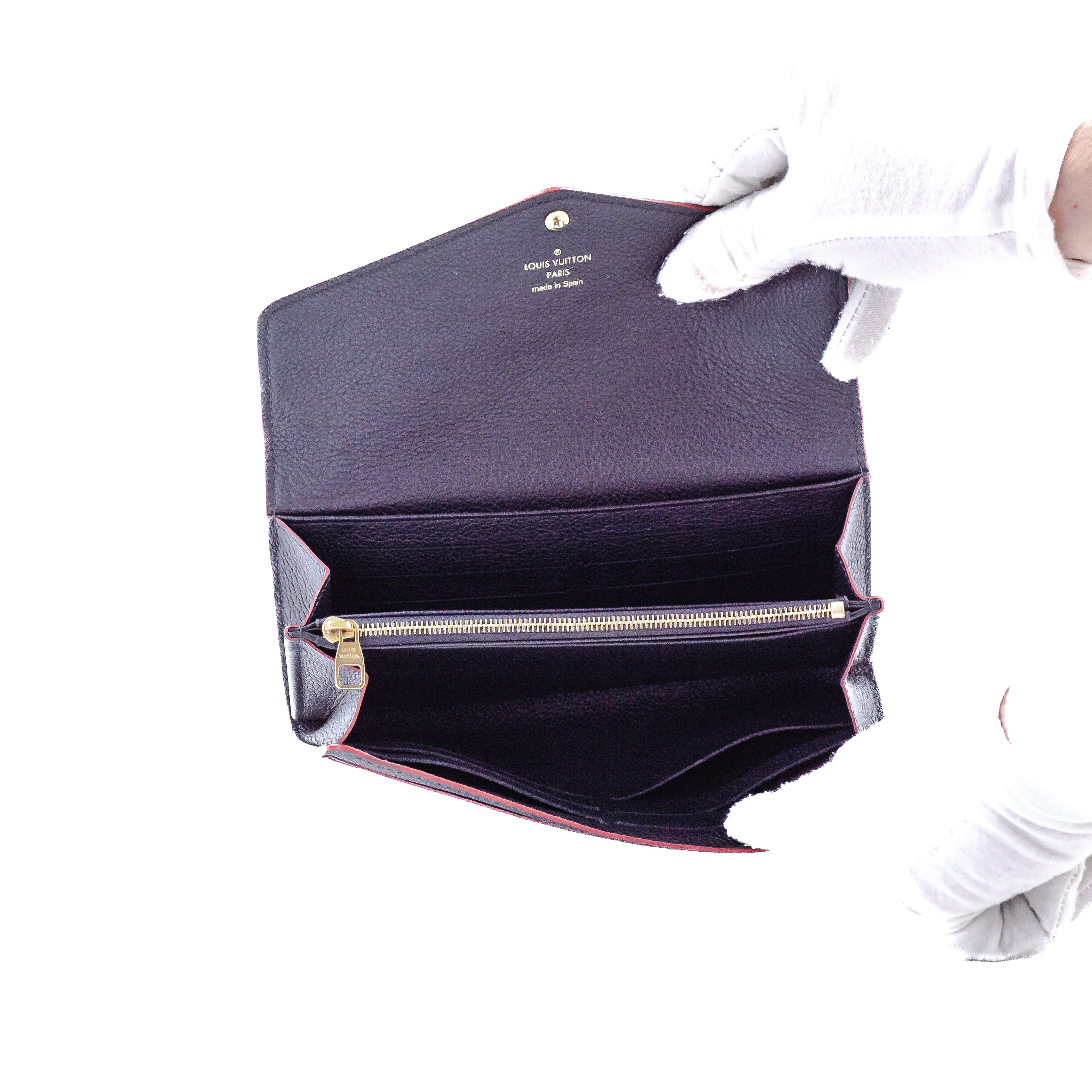 Louis Vuitton Sarah Wallet NM Marine Rouge 2438