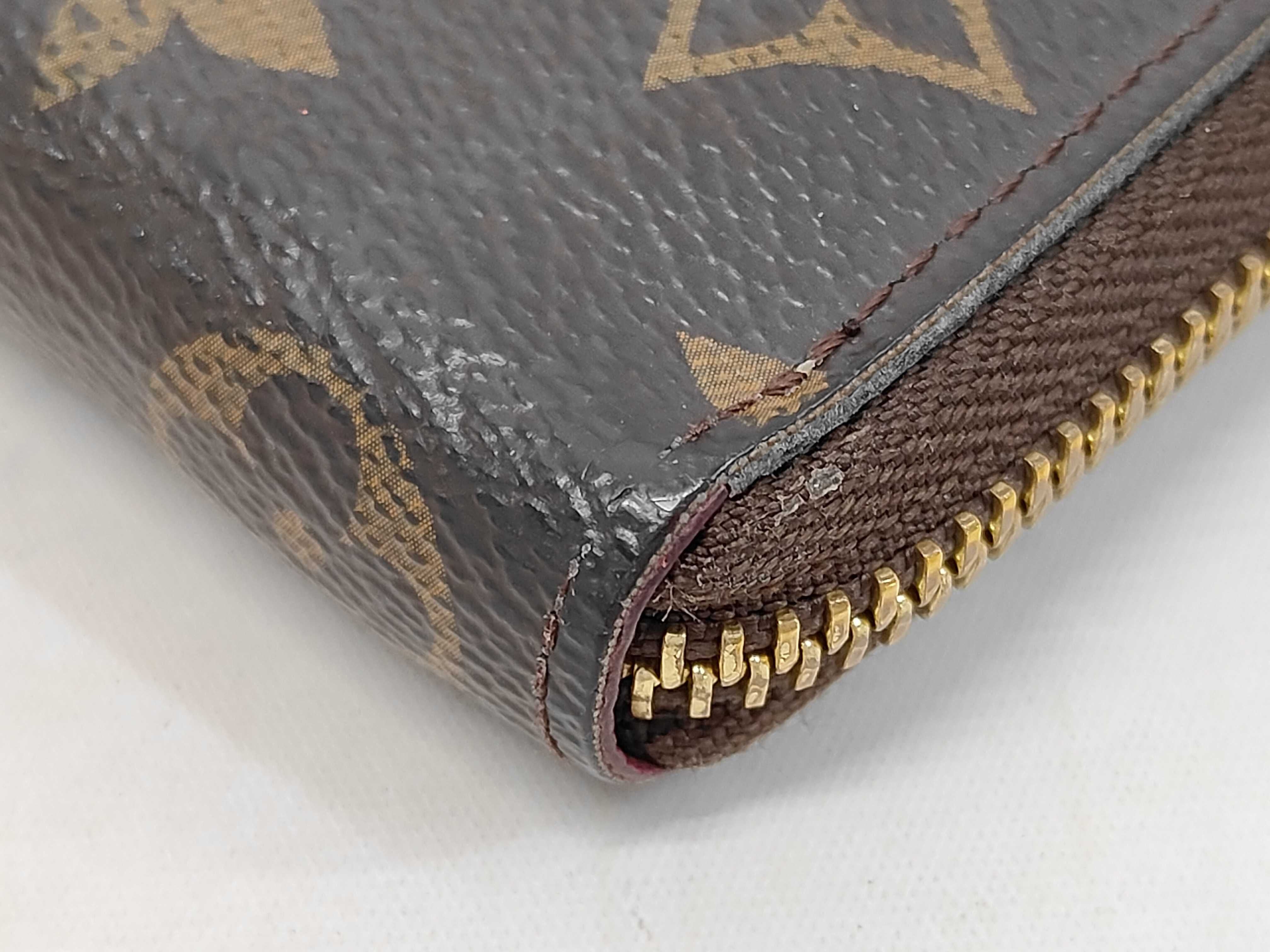 Louis Vuitton Clemence Wallet Monogram Fuchsia 3089